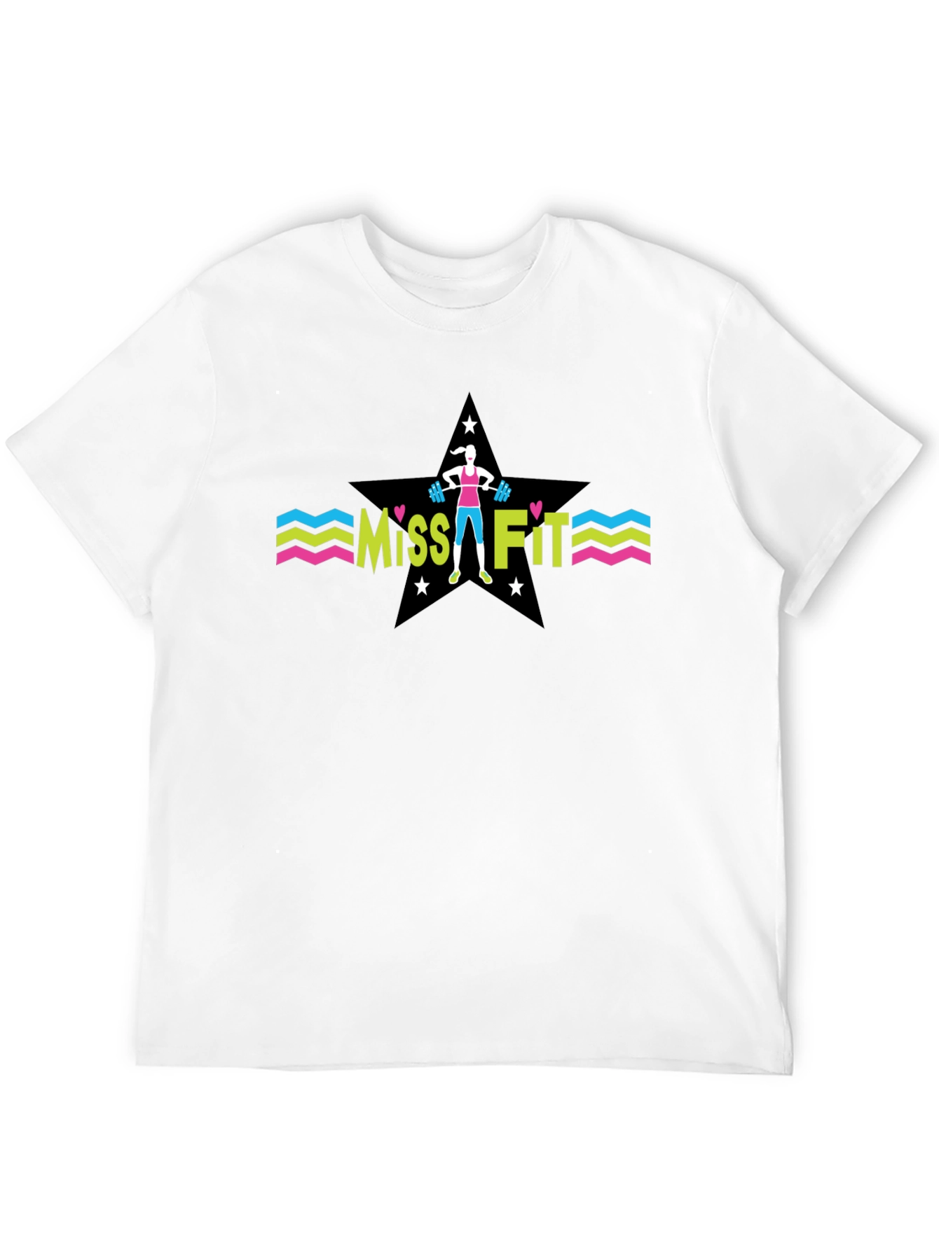 Miss Fit Black T-Shirt - Fitness Apparel