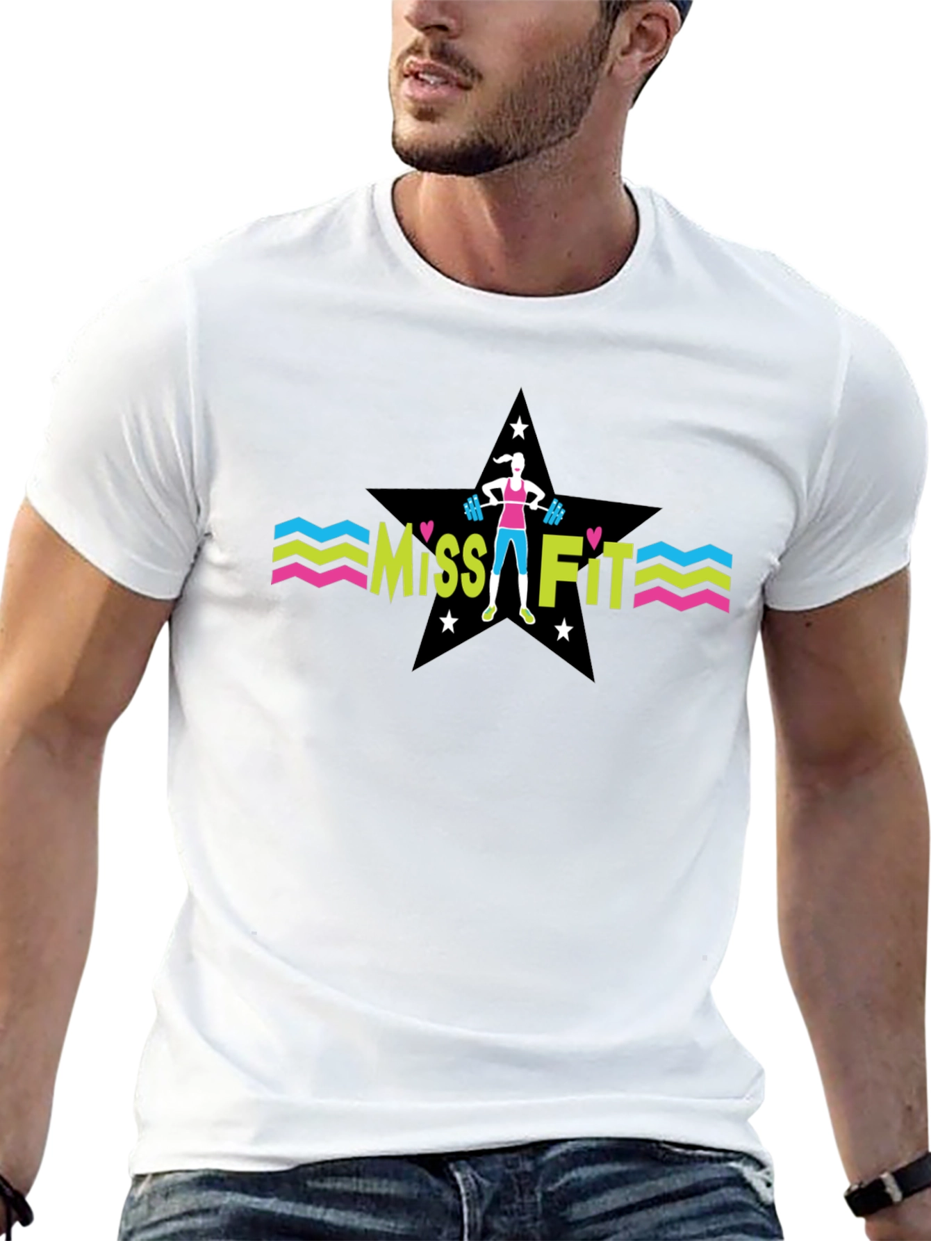 Miss Fit Black T-Shirt - Fitness Apparel