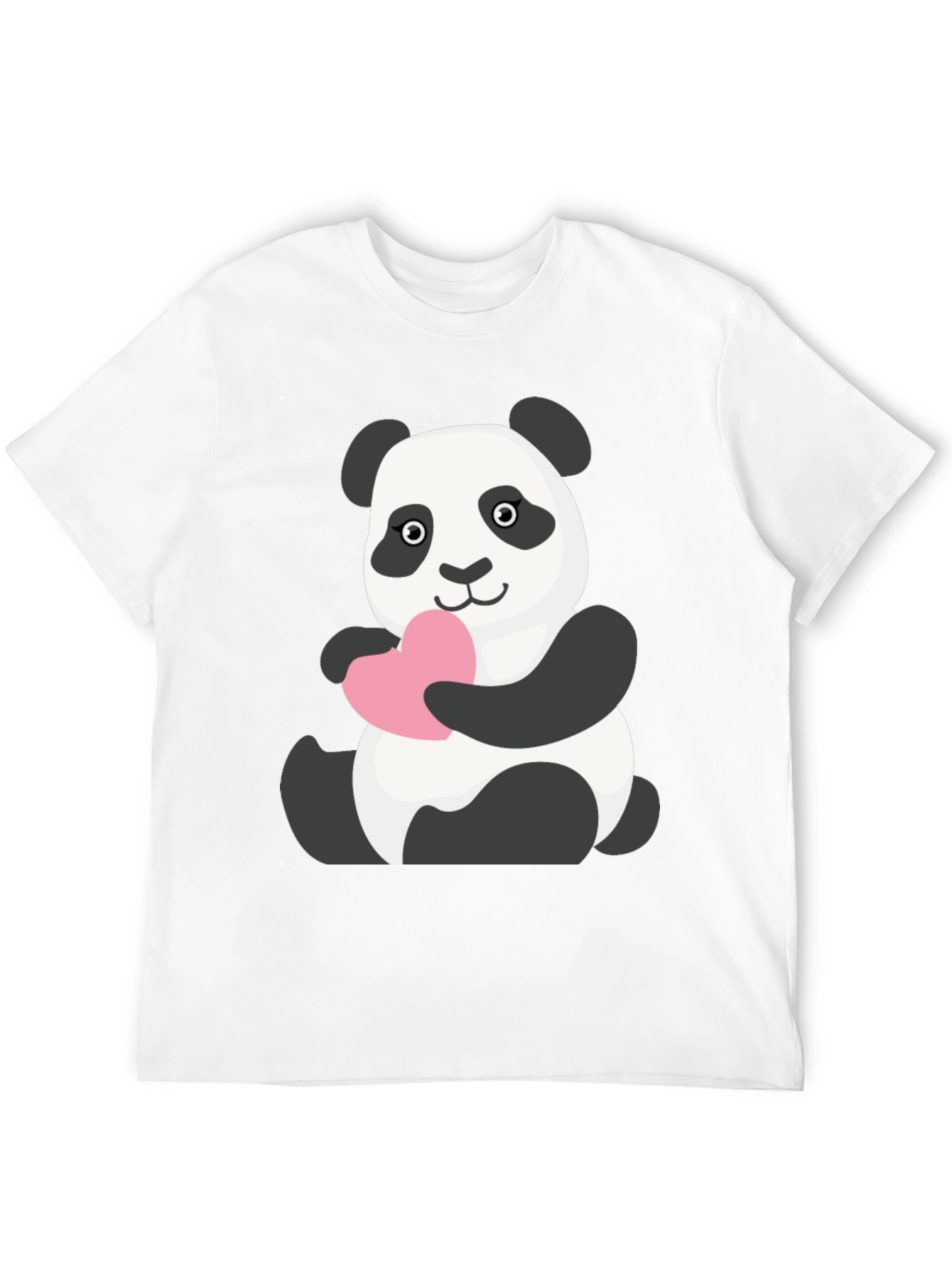 Cute Panda Holding Heart T-Shirt