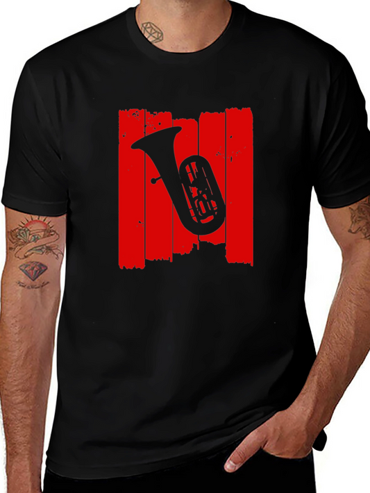 Tuba Graphic Tee - Music Lovers Black T-Shirt