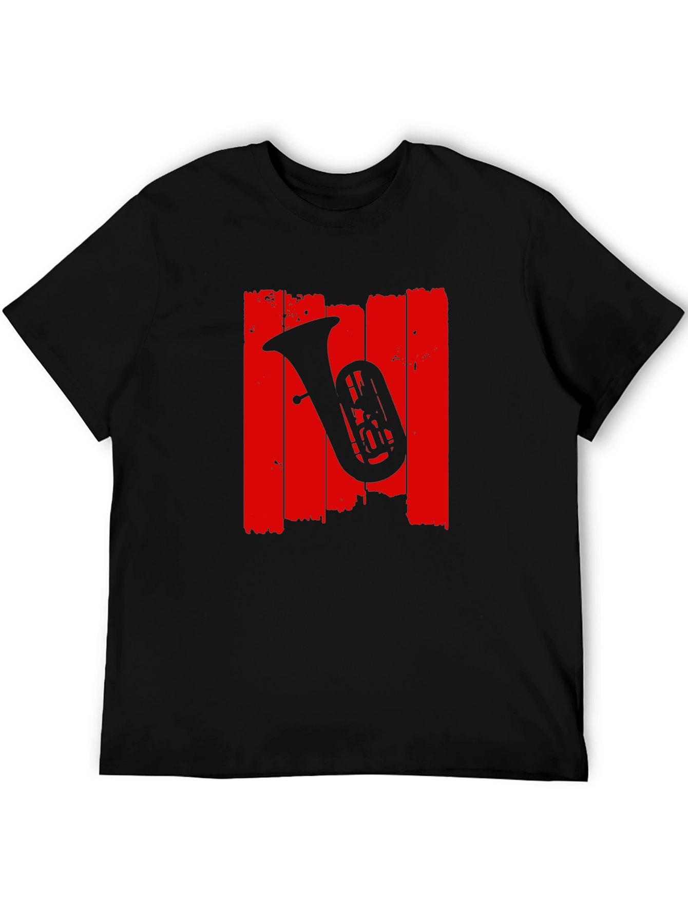 Tuba Graphic Tee - Music Lovers Black T-Shirt