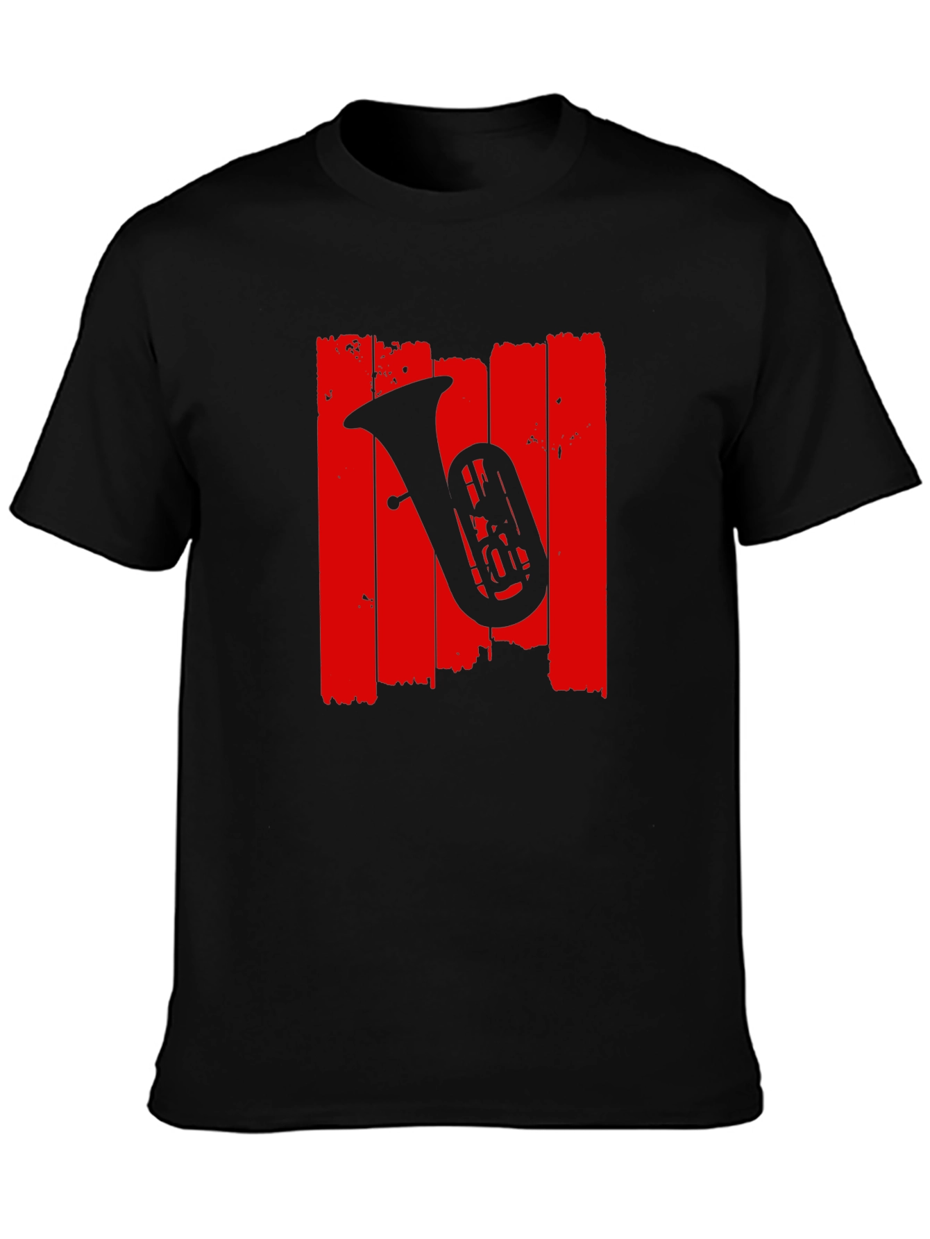 Tuba Graphic Tee - Music Lovers Black T-Shirt
