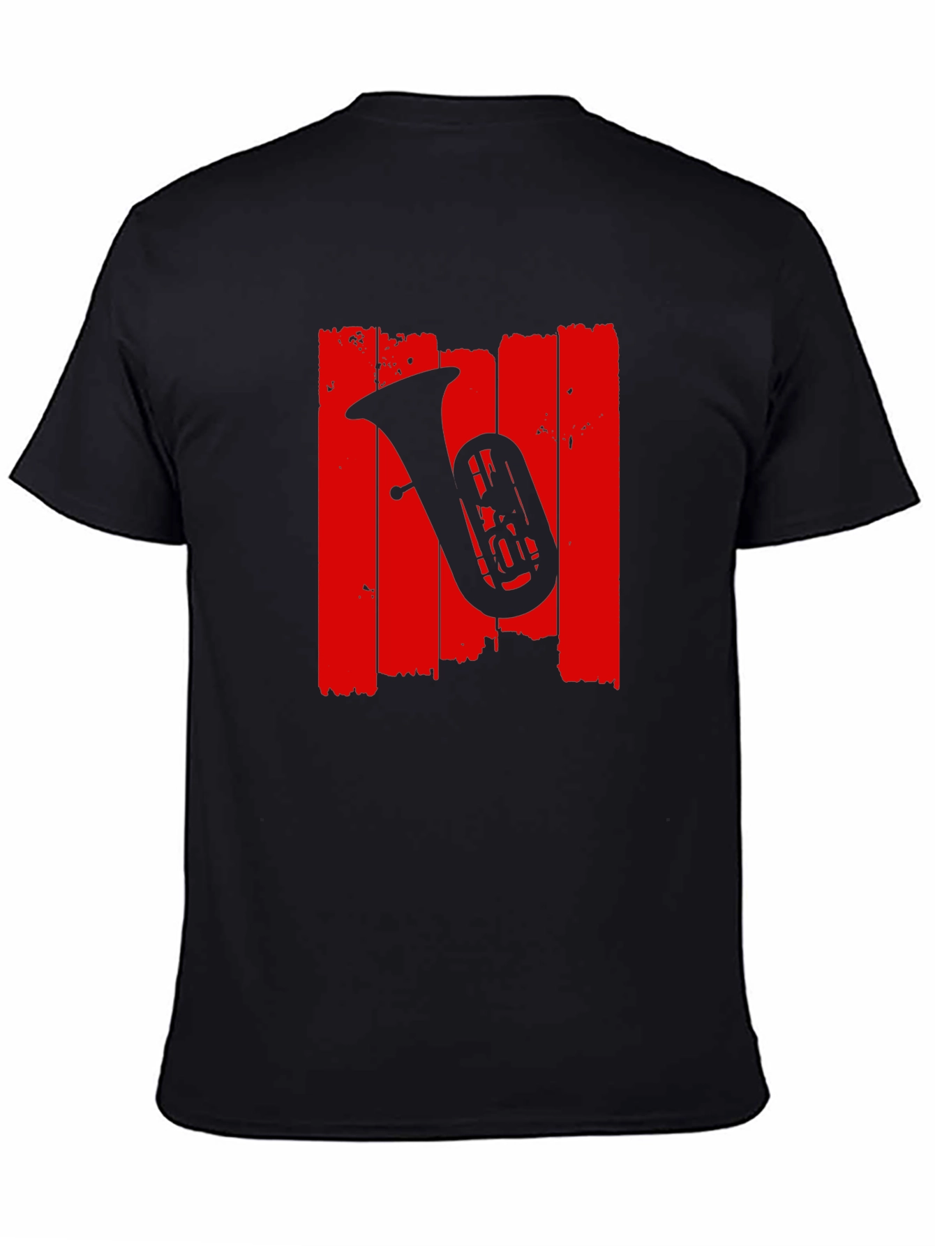 Tuba Graphic Tee - Music Lovers Black T-Shirt