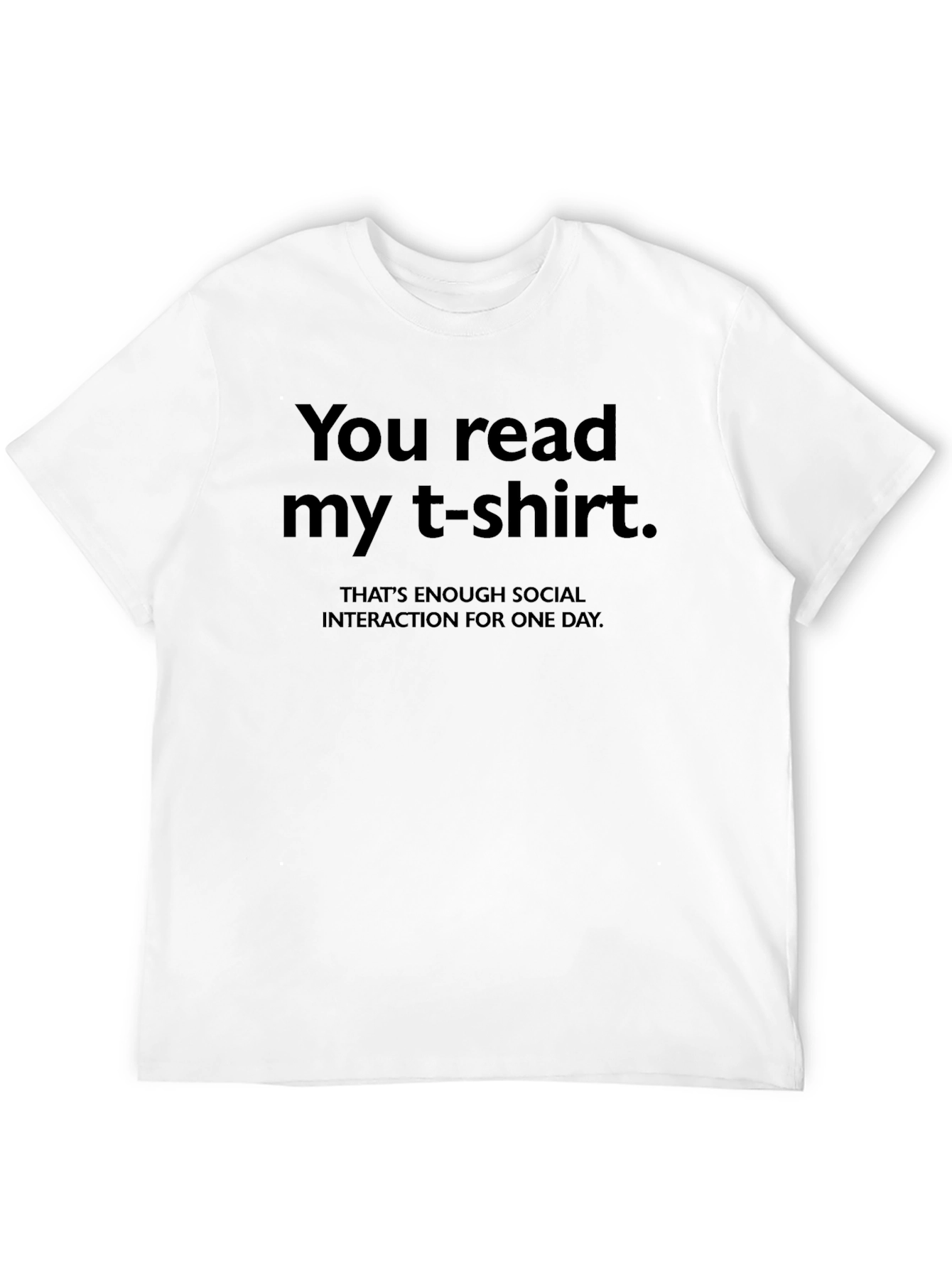 Humorous Graphic Tee - Introvert Social Interaction T-Shirt