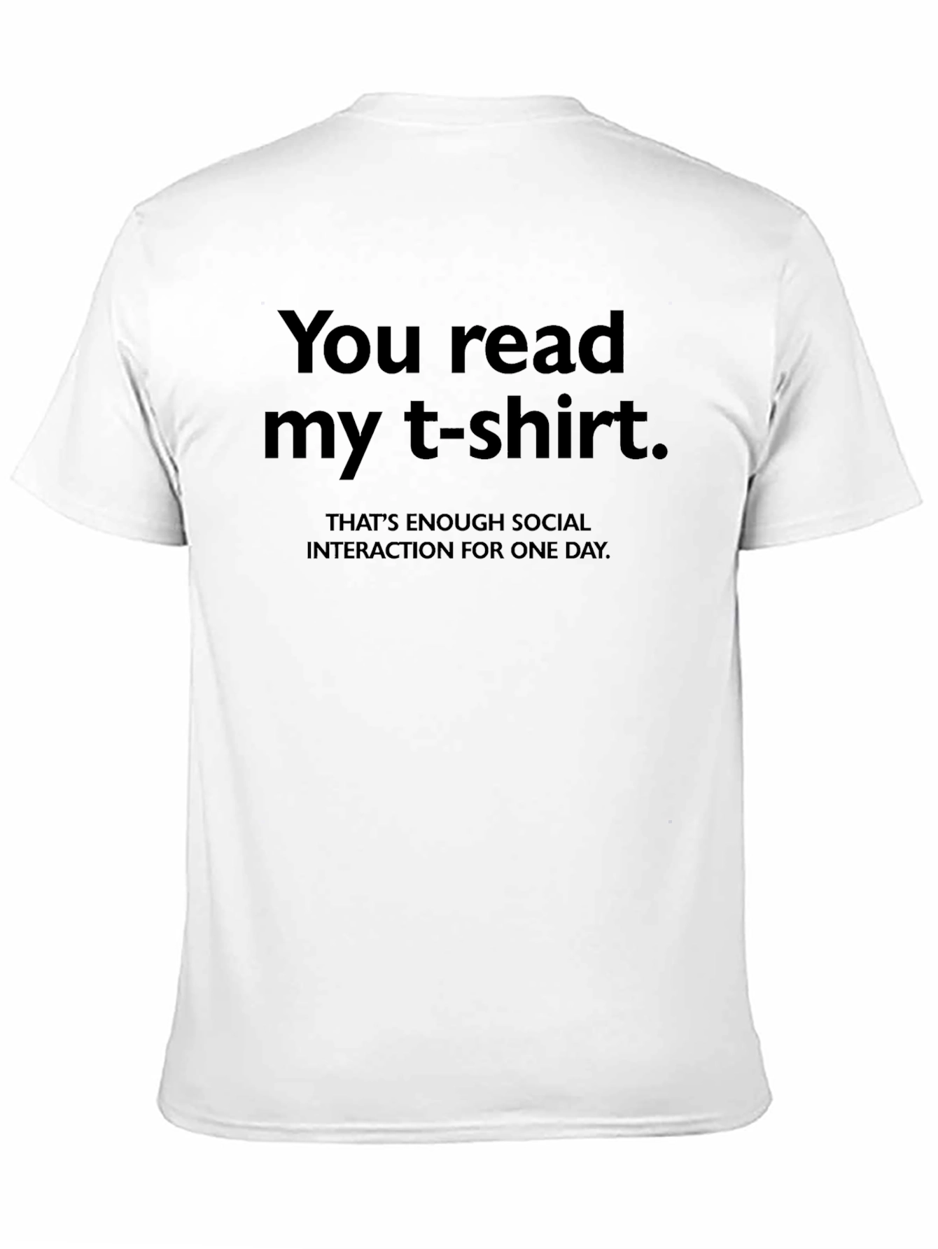 Humorous Graphic Tee - Introvert Social Interaction T-Shirt