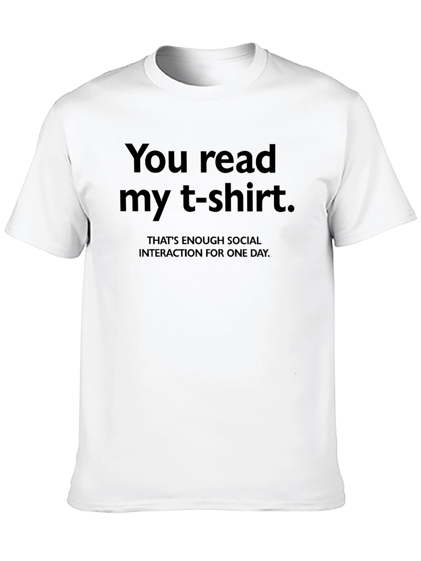 Humorous Graphic Tee - Introvert Social Interaction T-Shirt