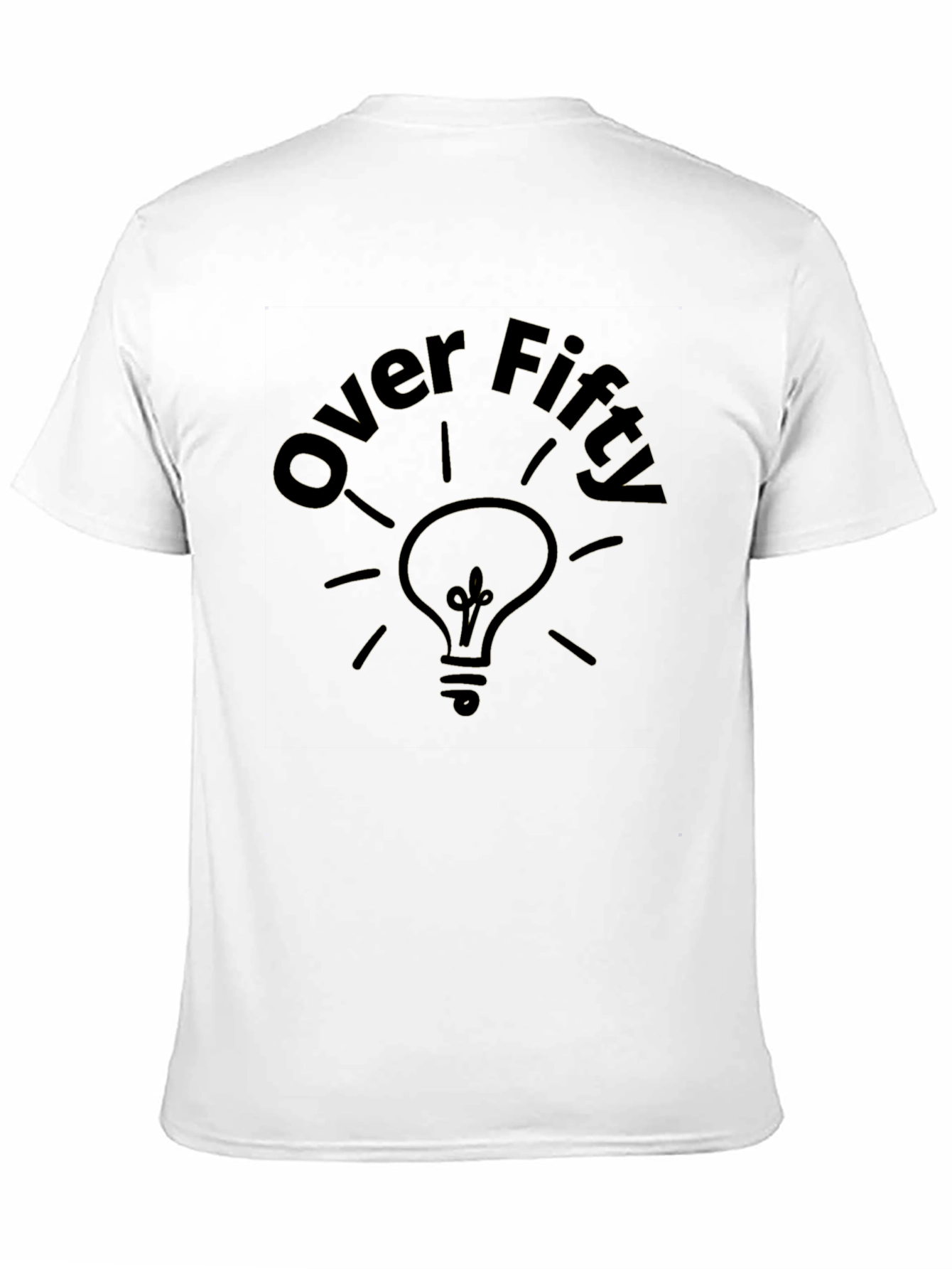 Over Fifty Lightbulb Graphic T-Shirt