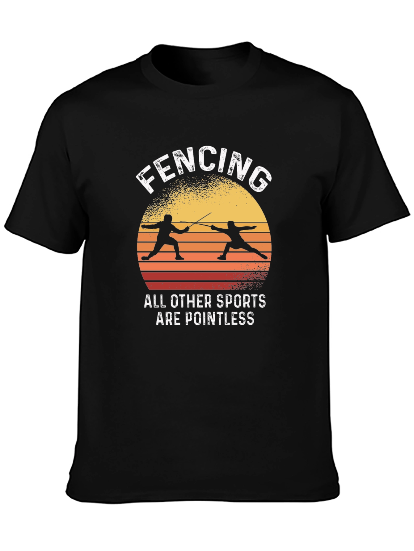 Fencing Pointless Sports Graphic T-Shirt