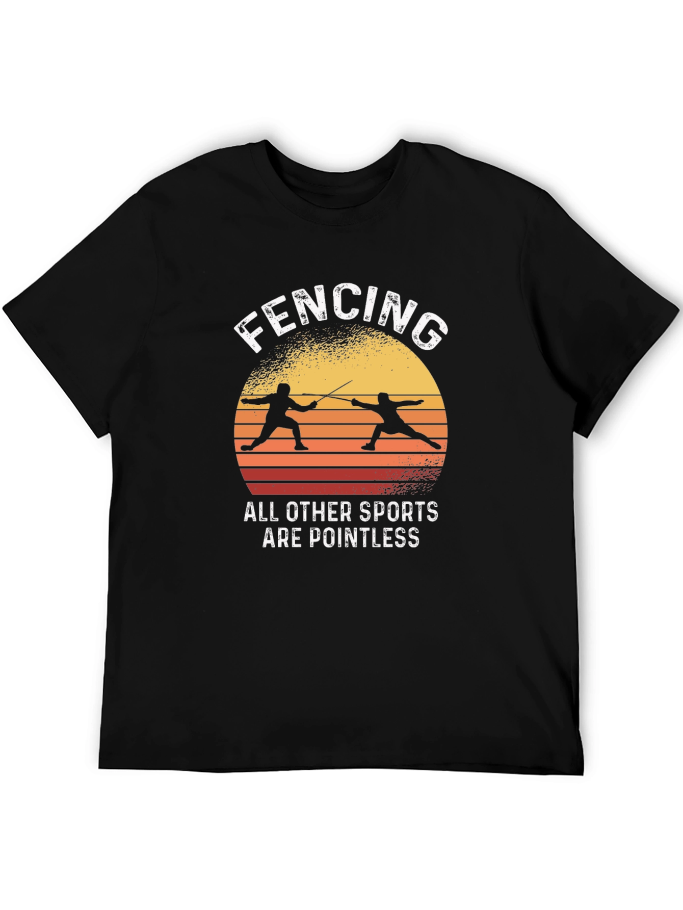 Fencing Pointless Sports Graphic T-Shirt