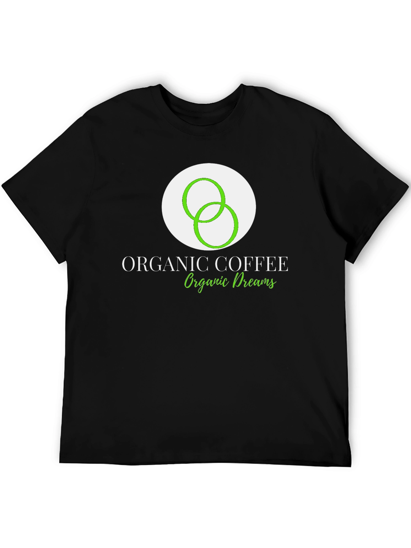 Organic Coffee Dreams Black T-Shirt