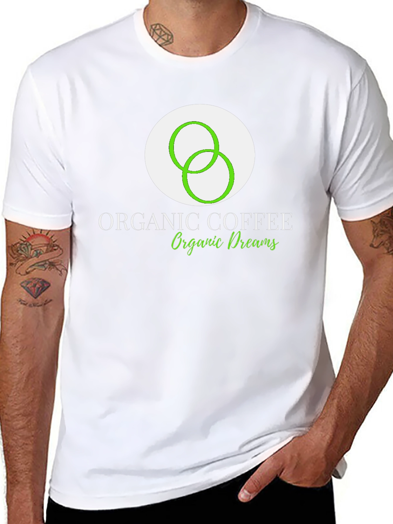 Organic Coffee Dreams Black T-Shirt