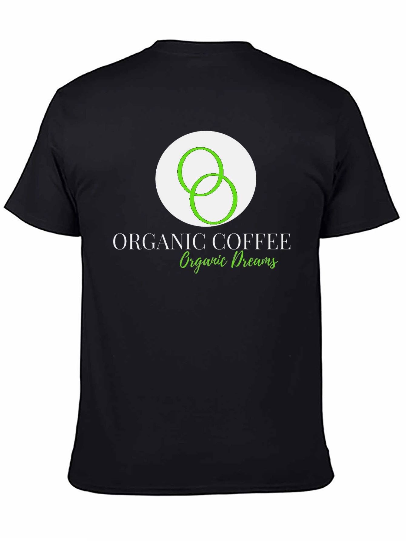 Organic Coffee Dreams Black T-Shirt