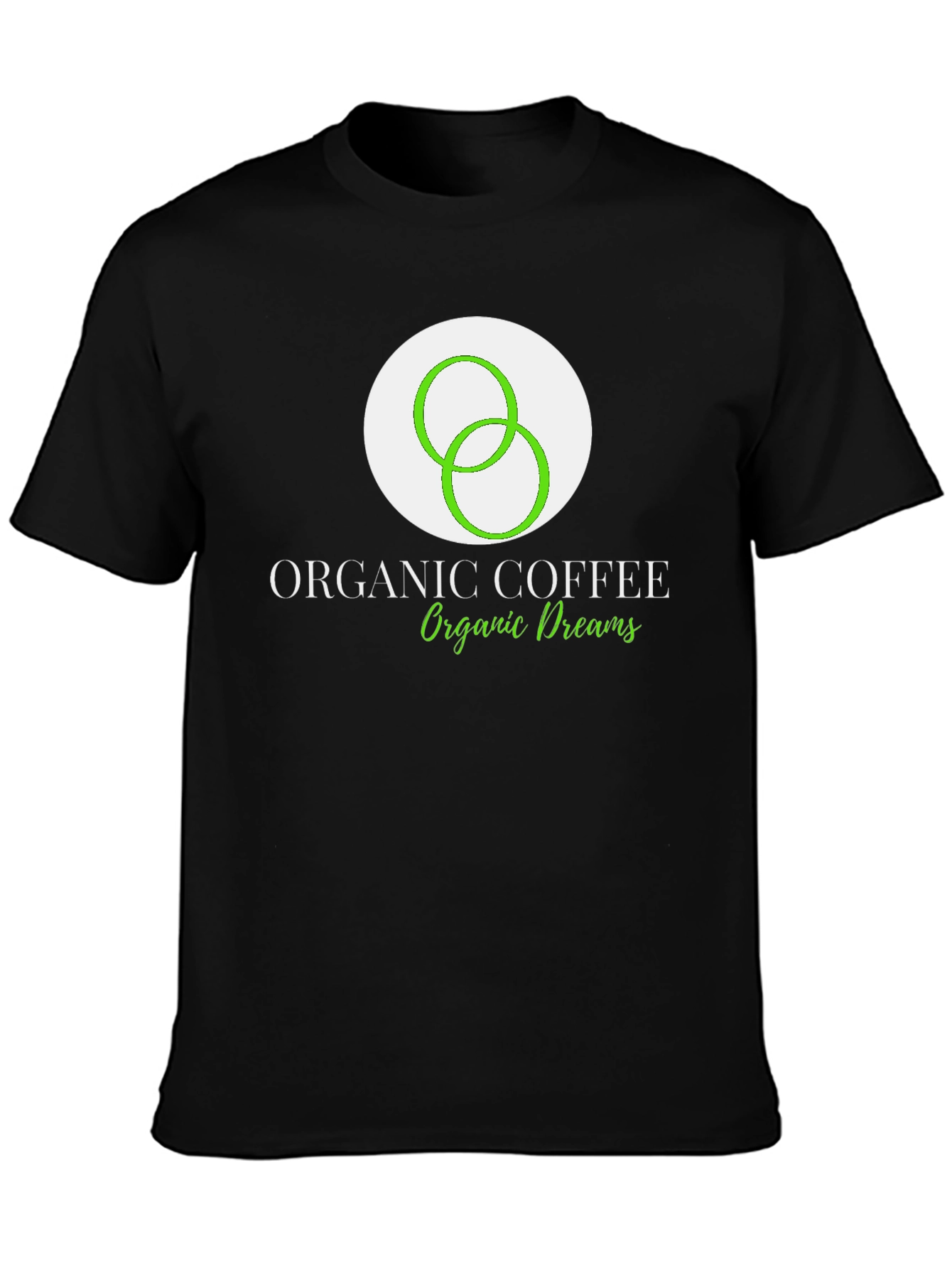 Organic Coffee Dreams Black T-Shirt