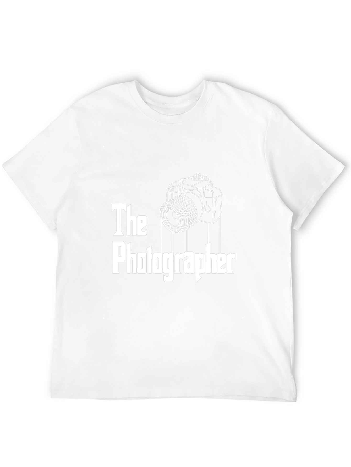 The Photographer T-Shirt - Camera Graphic Tee - Black
