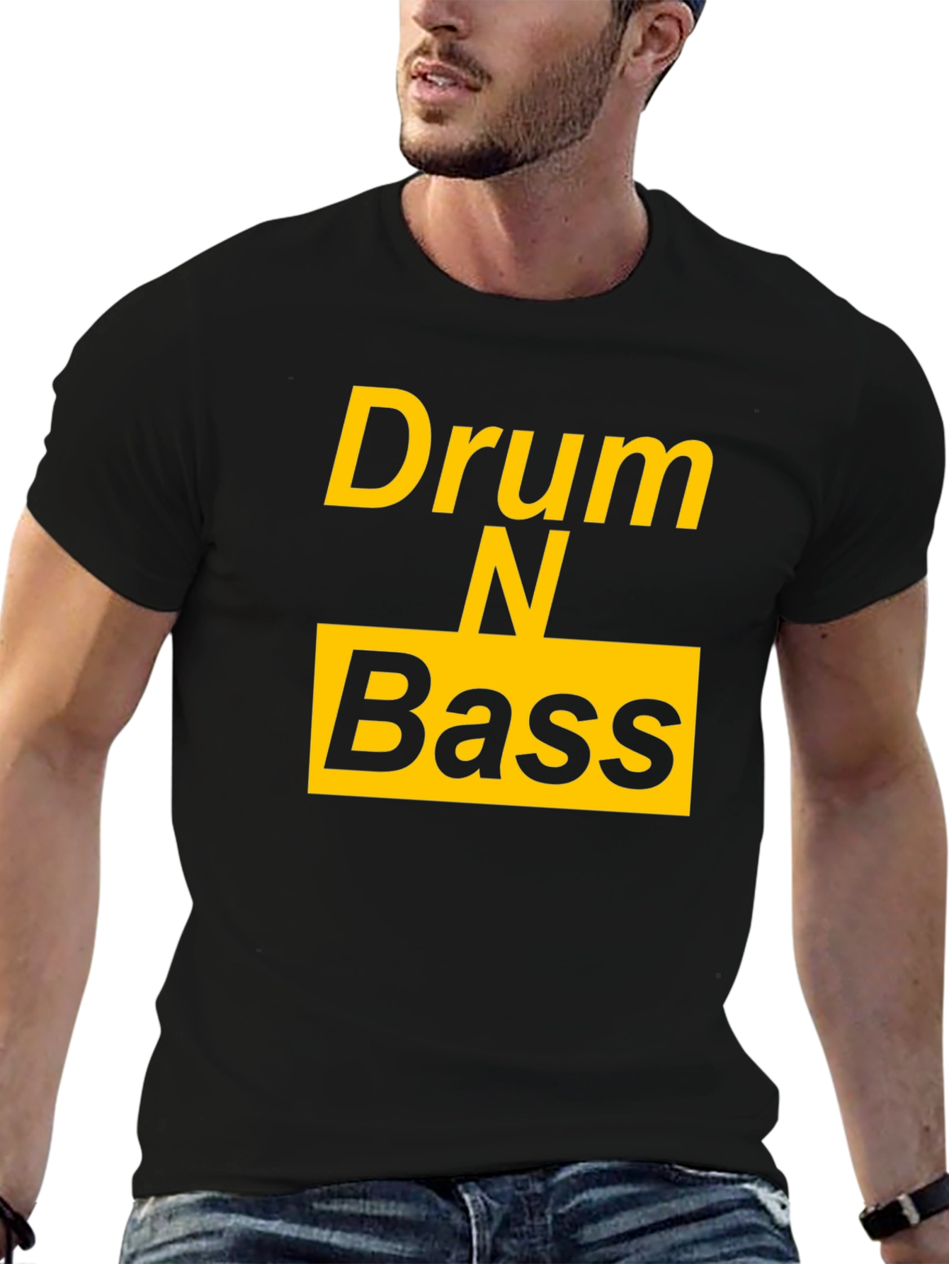 Drum N Bass Black T-Shirt - Music Lovers Tee