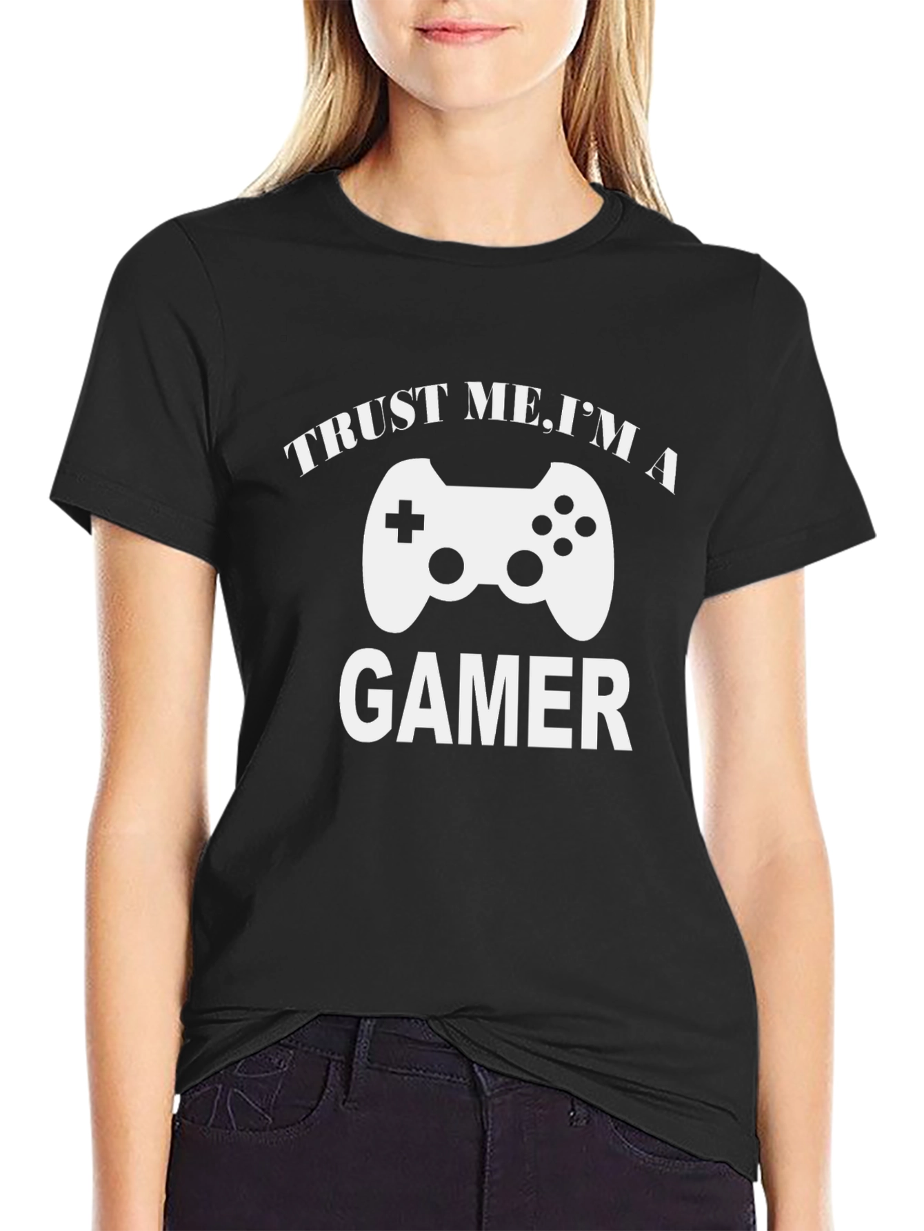 Trust Me Im A Gamer Black T-Shirt