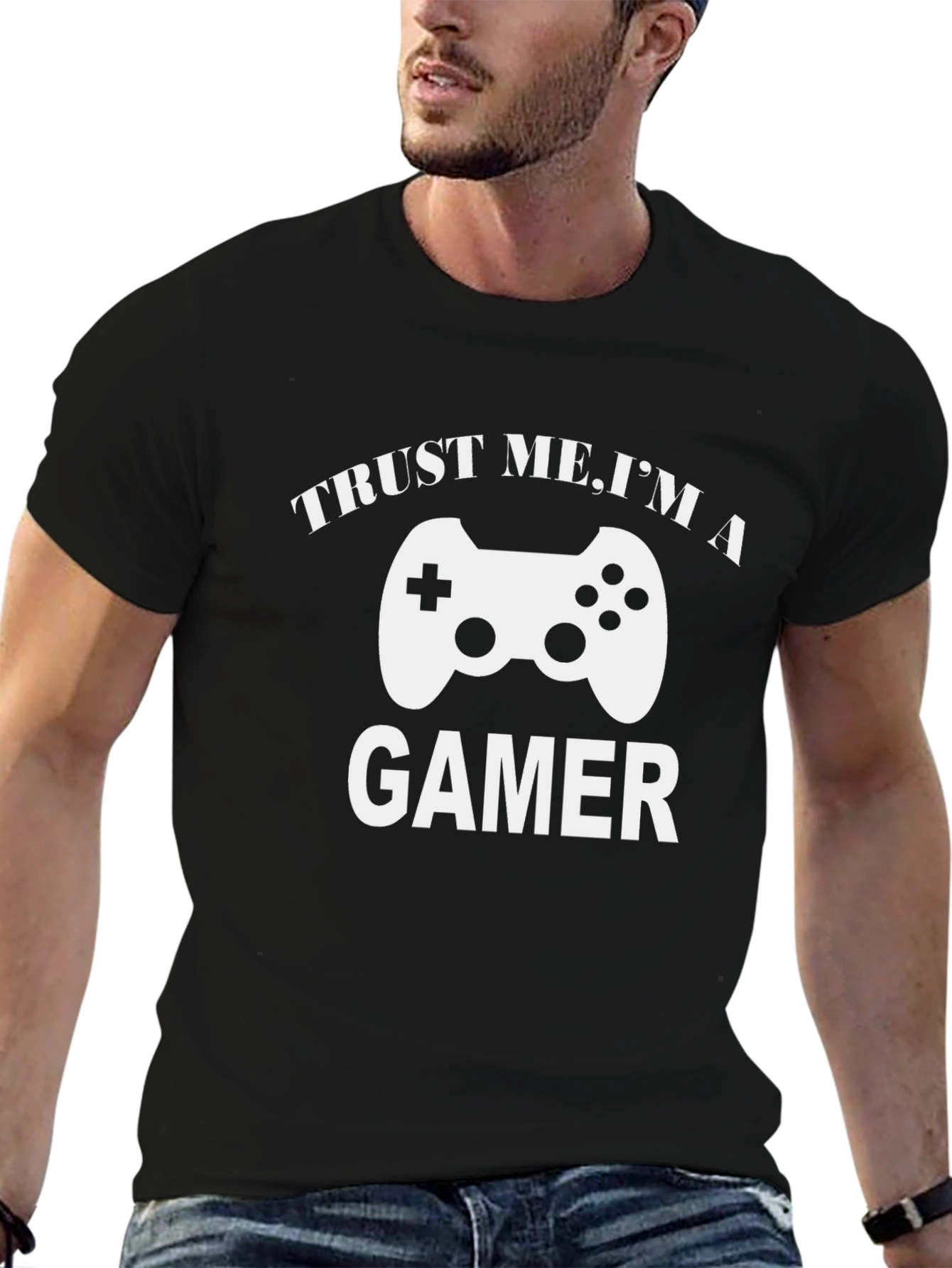 Trust Me Im A Gamer Black T-Shirt
