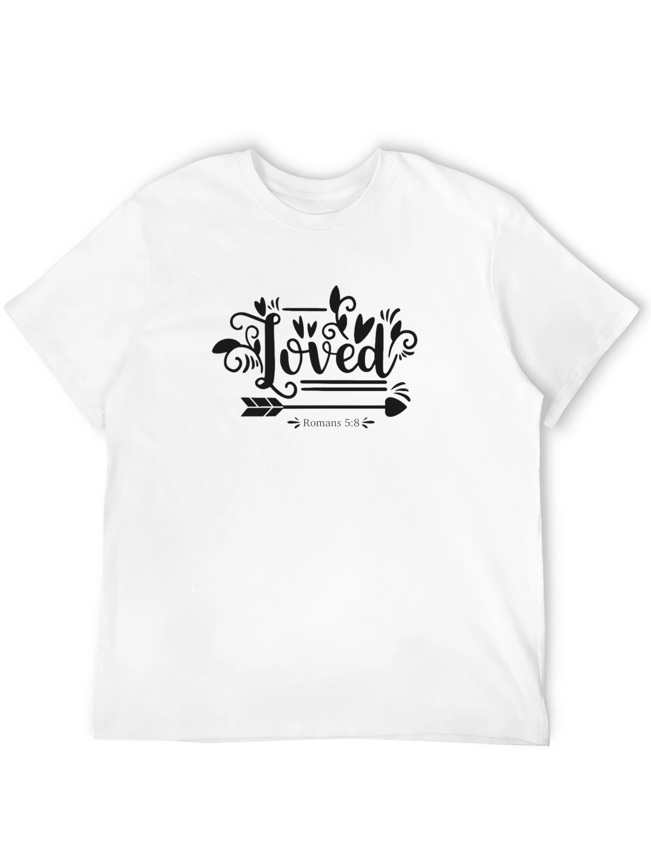 Loved Graphic Black T-Shirt
