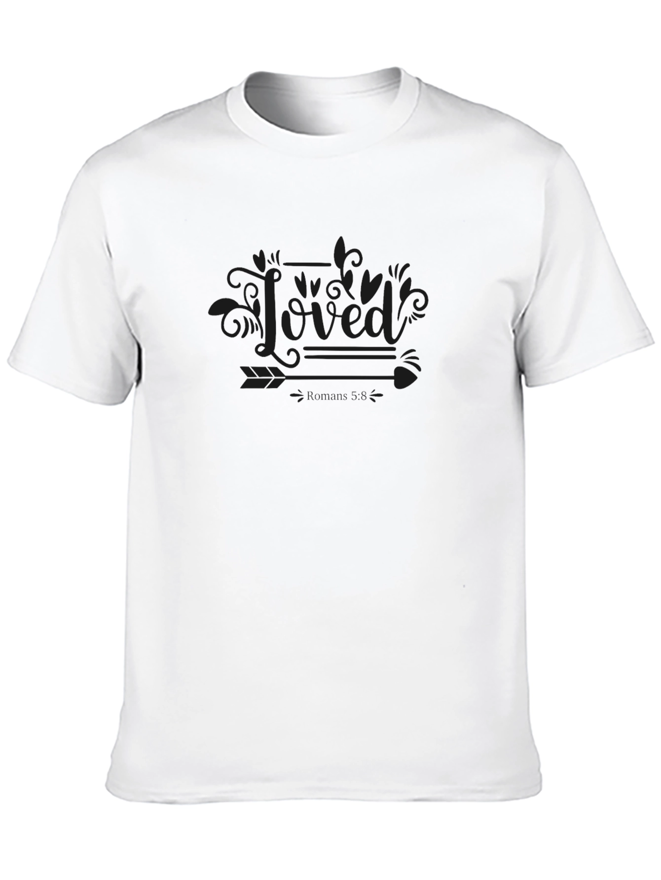 Loved Graphic Black T-Shirt