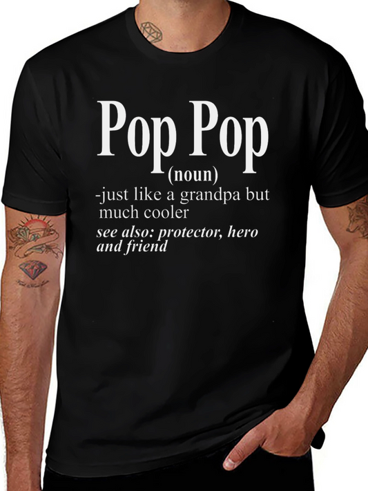 Pop Pop Definition T-Shirt - Cool Grandpa Tee