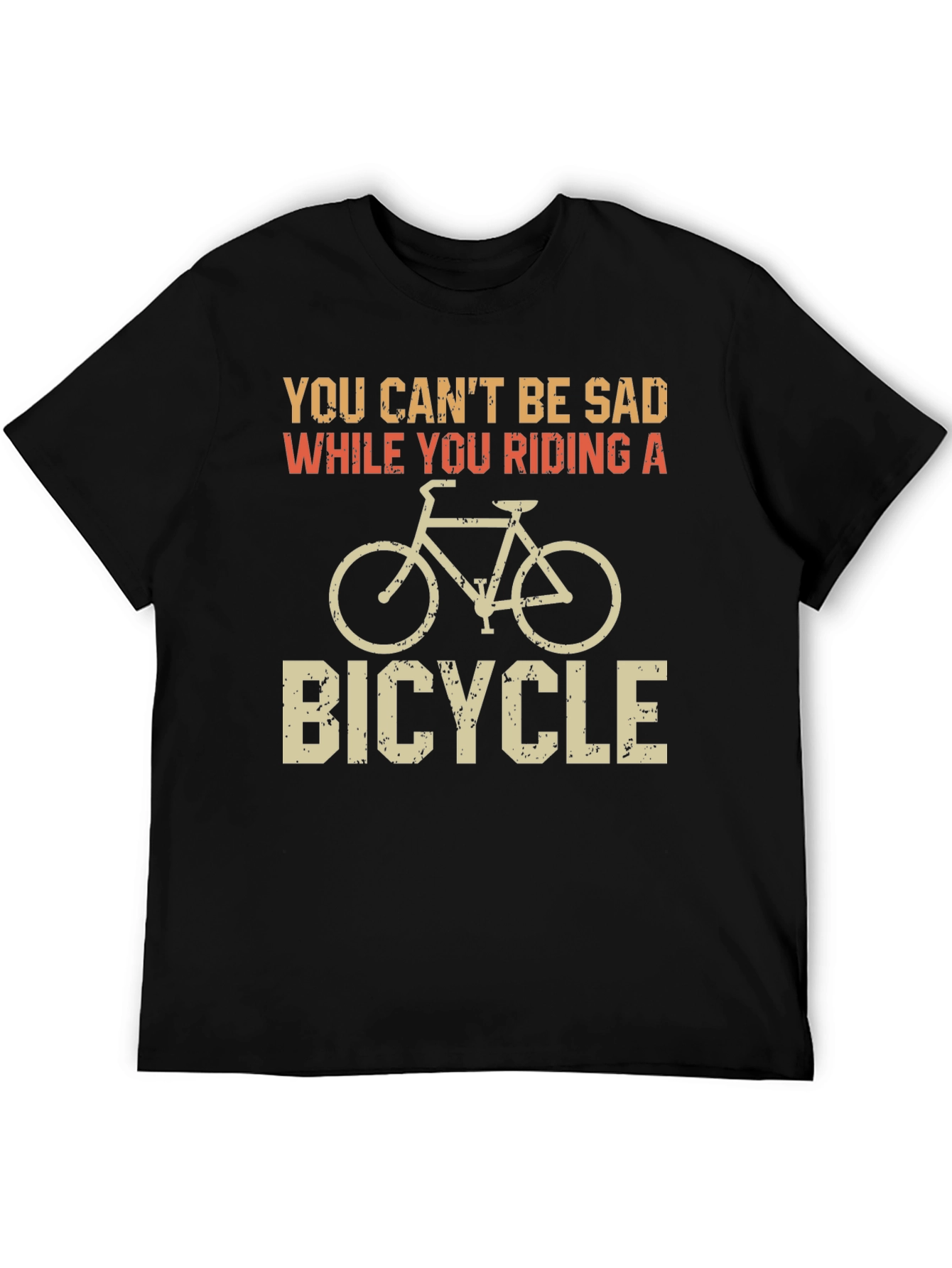 Funny Bicycle T-Shirt - Riding Happiness