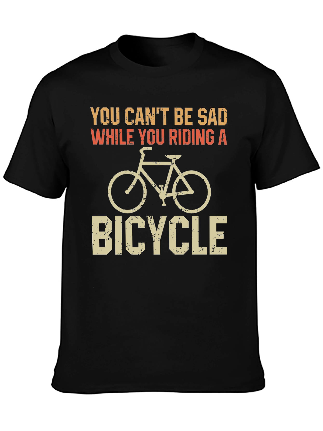 Funny Bicycle T-Shirt - Riding Happiness