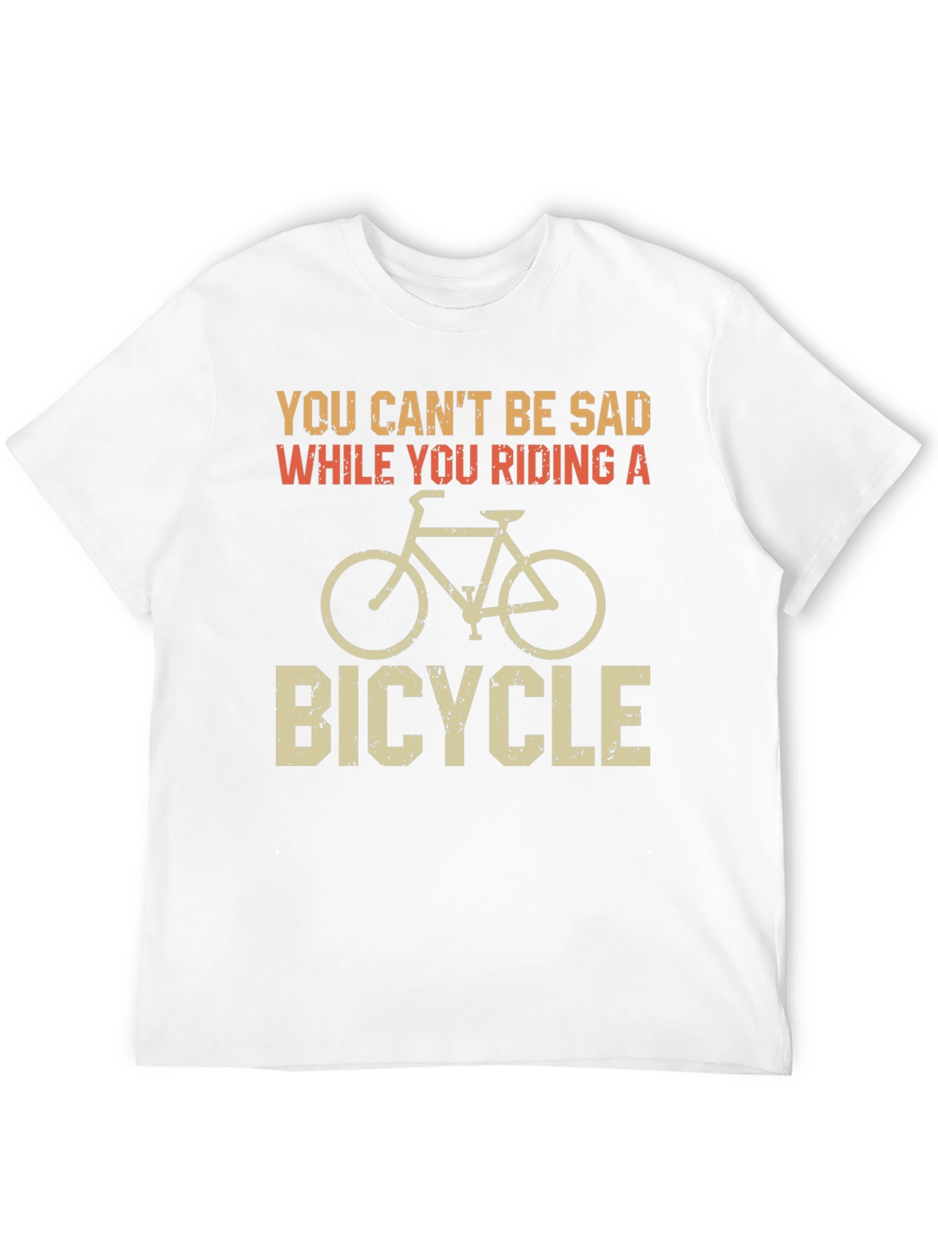 Funny Bicycle T-Shirt - Riding Happiness
