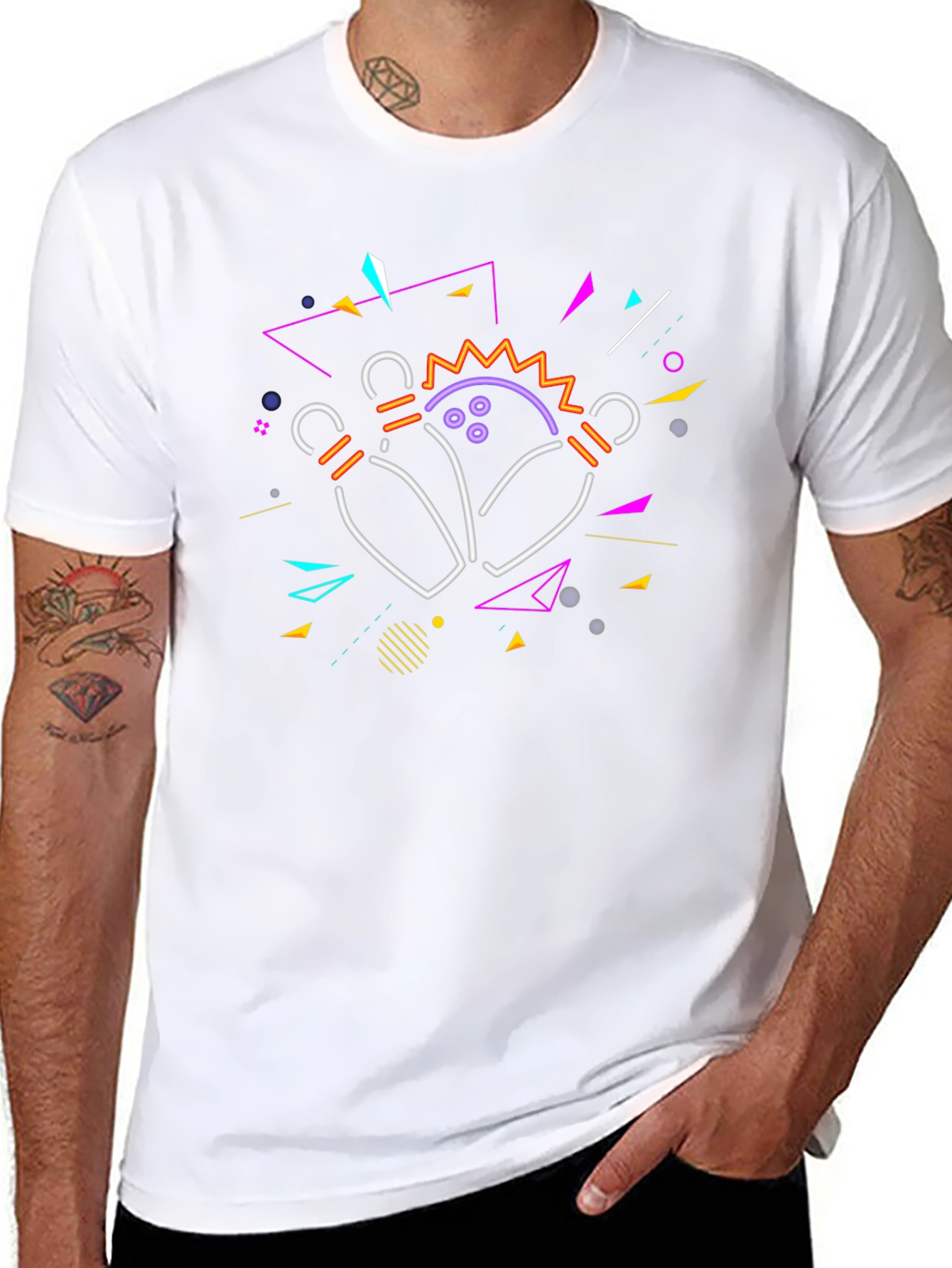 Retro Bowling Strike T-Shirt - Black