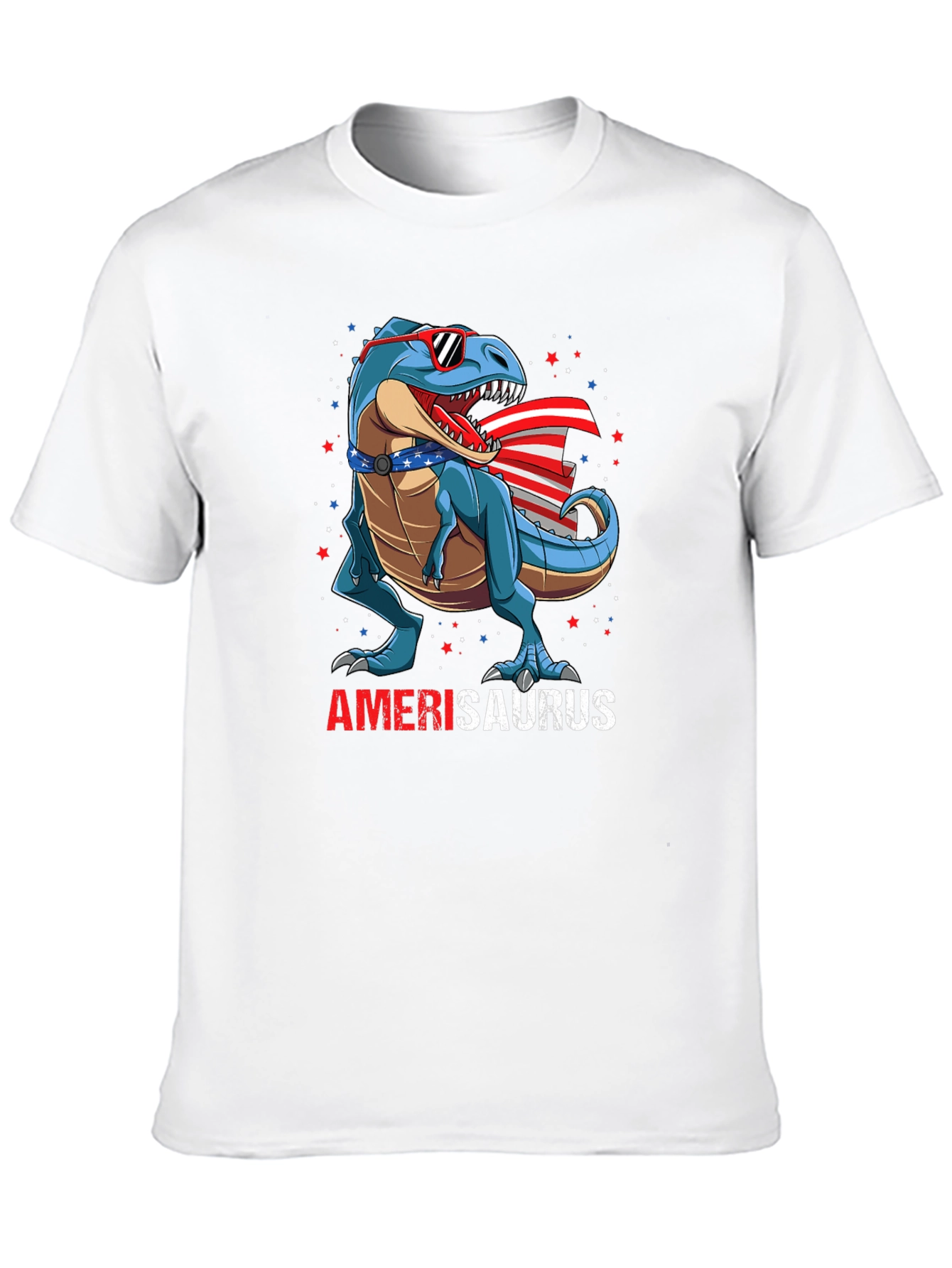 Amerisaurus T-Rex Patriotic 4th of July T-Shirt