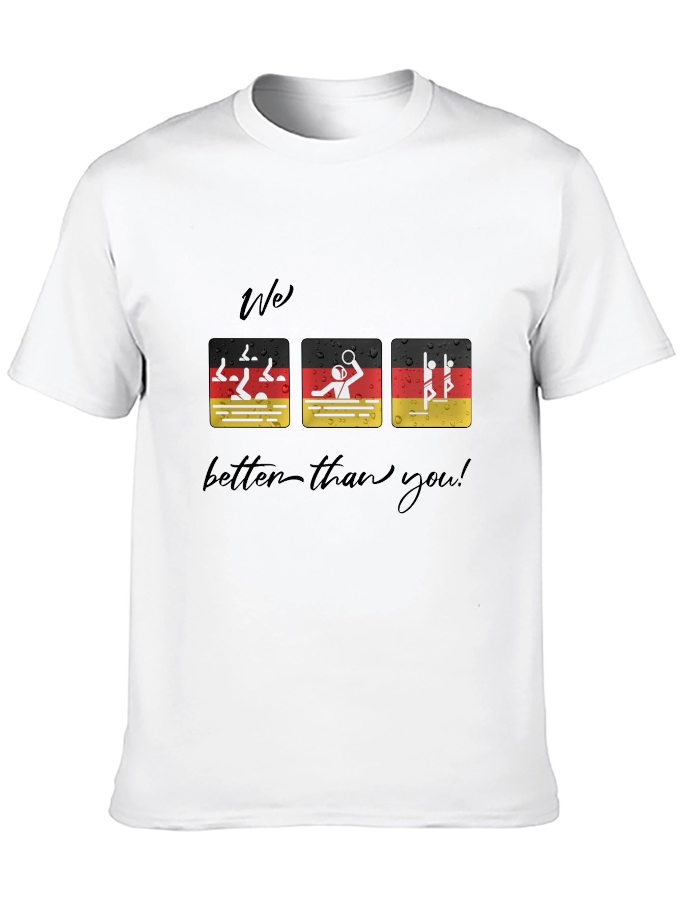 Funny German Flag Swimmer T-Shirt