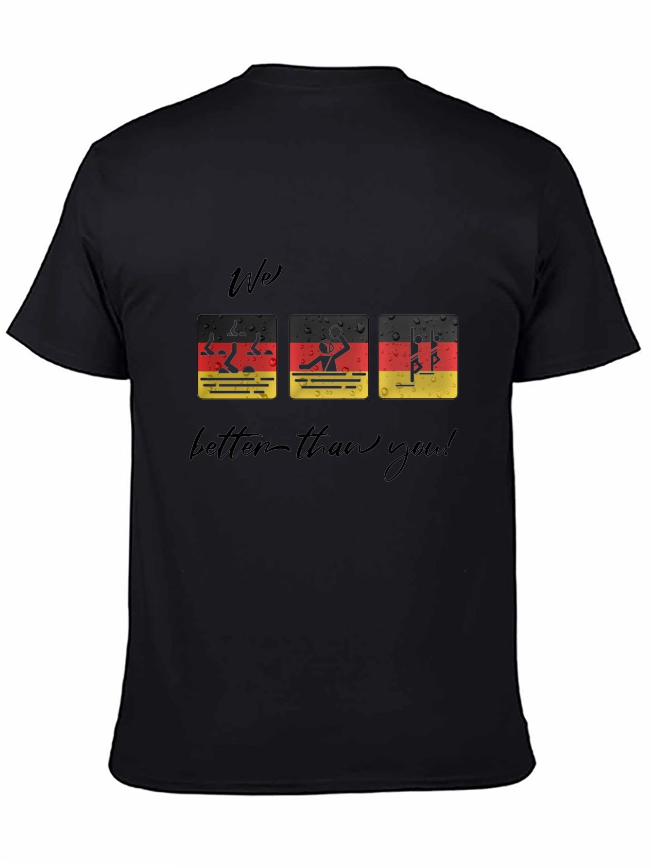 Funny German Flag Swimmer T-Shirt