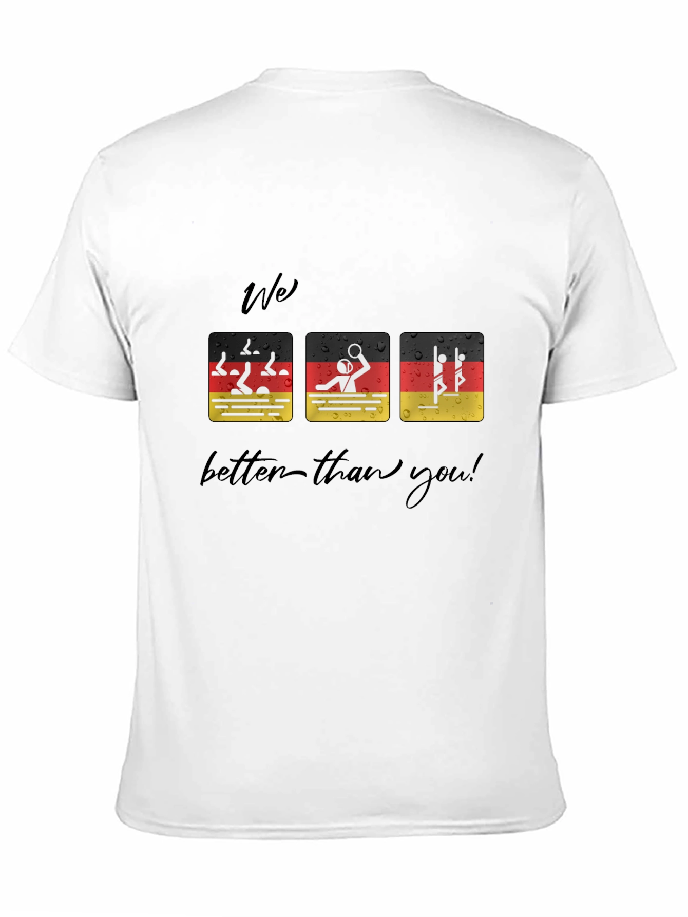 Funny German Flag Swimmer T-Shirt
