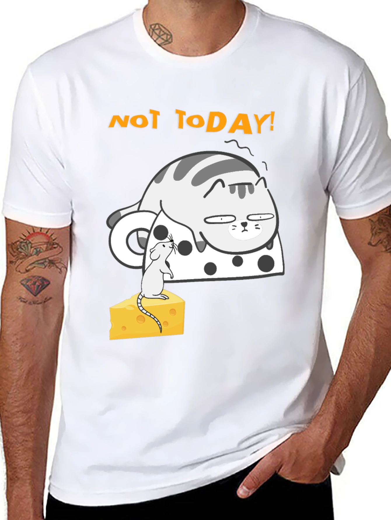 Not Today Cat T-Shirt - Funny Graphic Tee