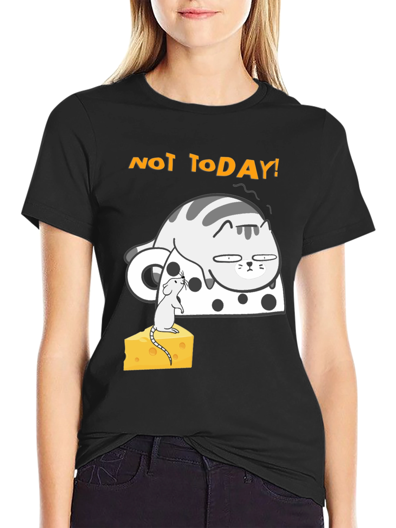 Not Today Cat T-Shirt - Funny Graphic Tee
