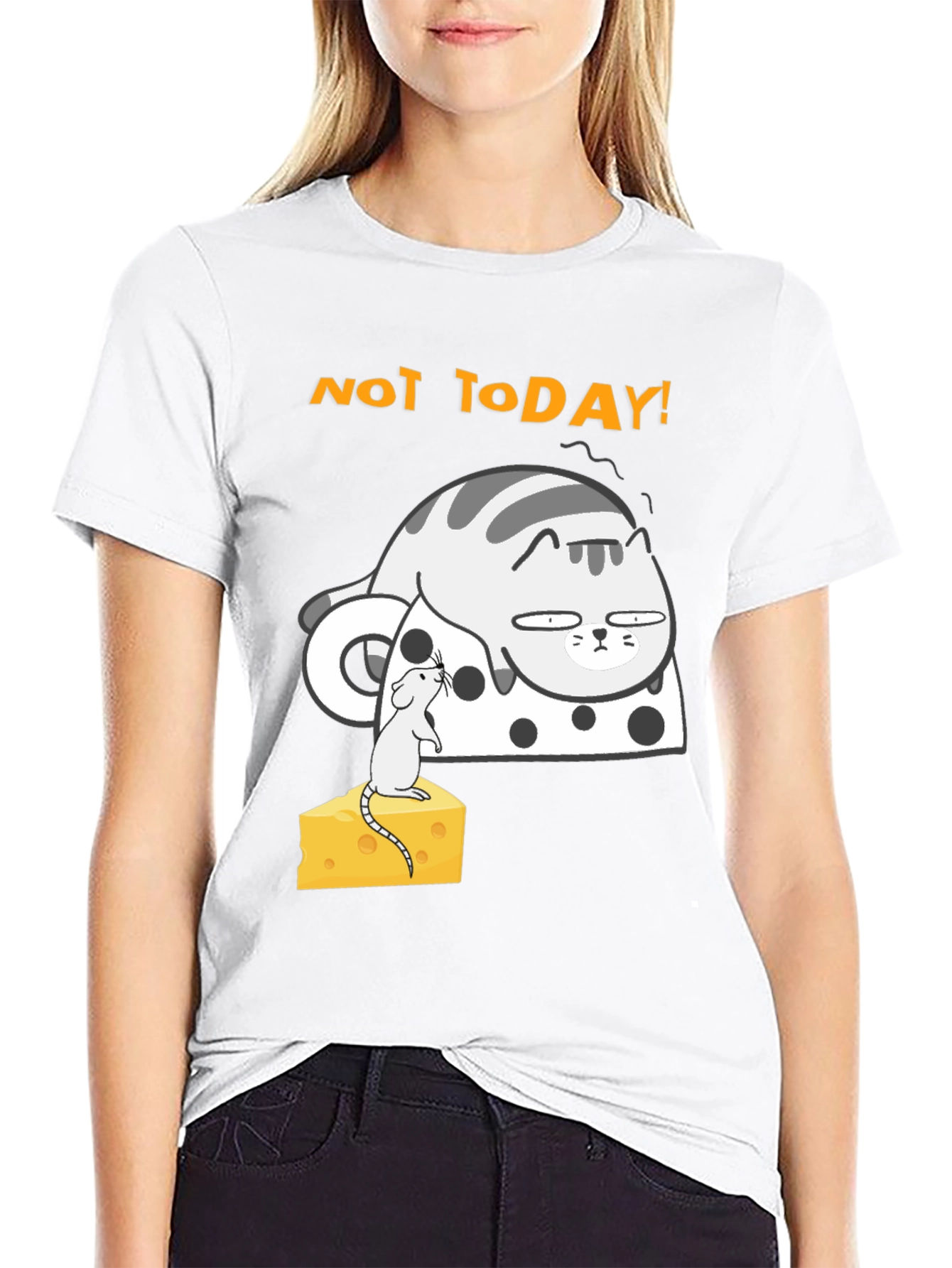 Not Today Cat T-Shirt - Funny Graphic Tee
