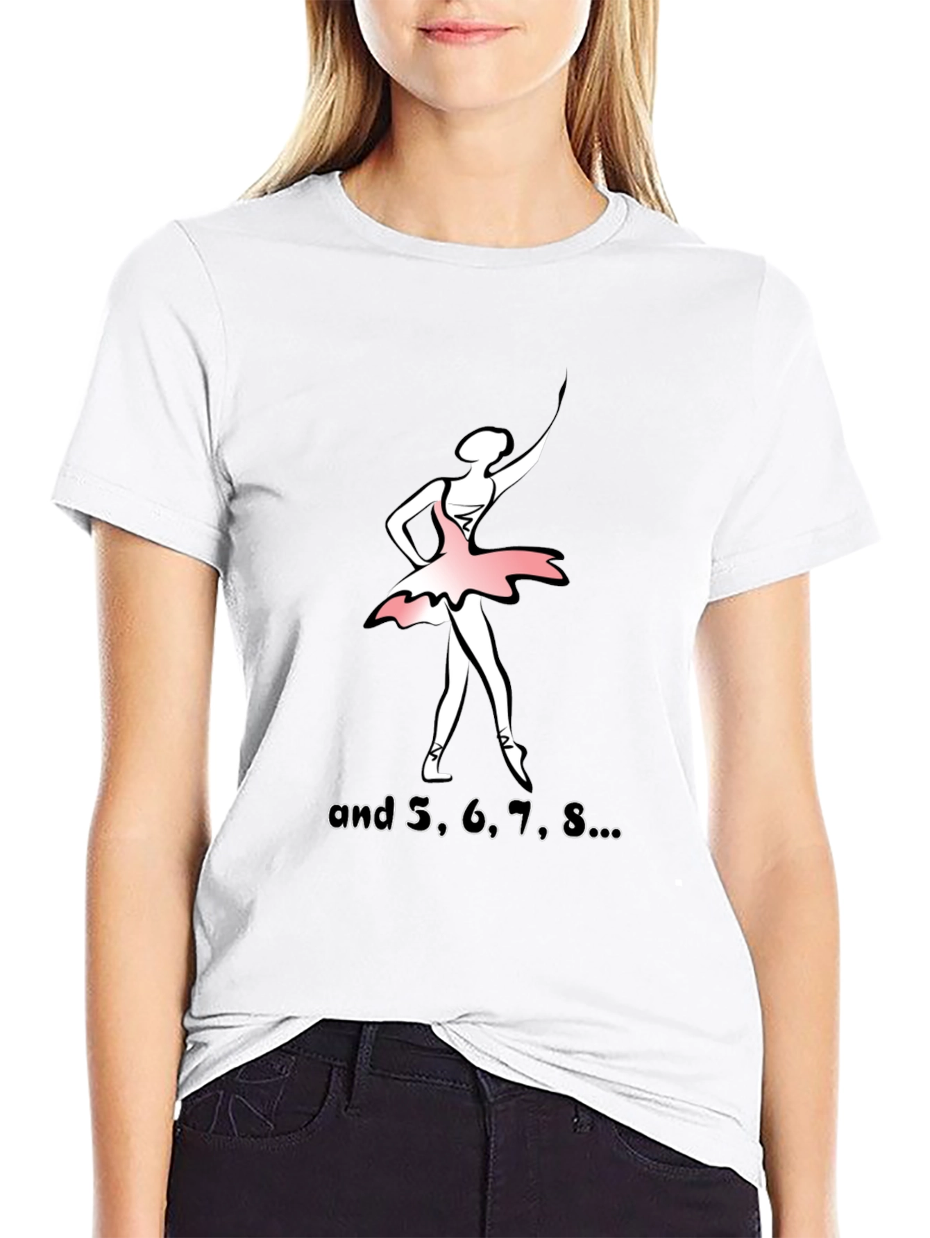 Ballerina Graphic Tee - and 5 6 7 8