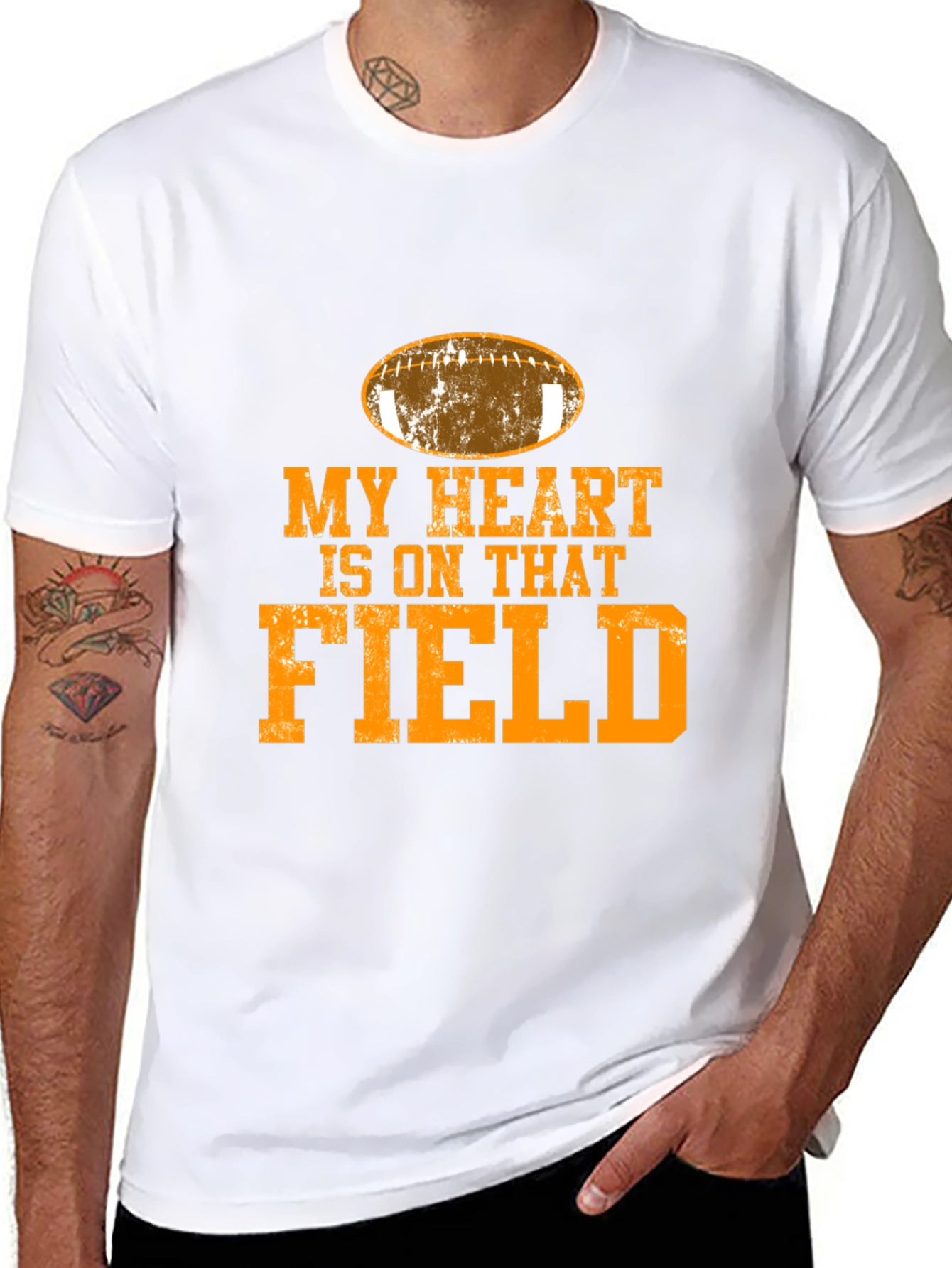 My Heart is On That Field Football T-Shirt