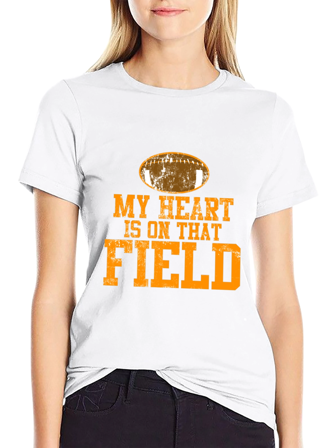 My Heart is On That Field Football T-Shirt