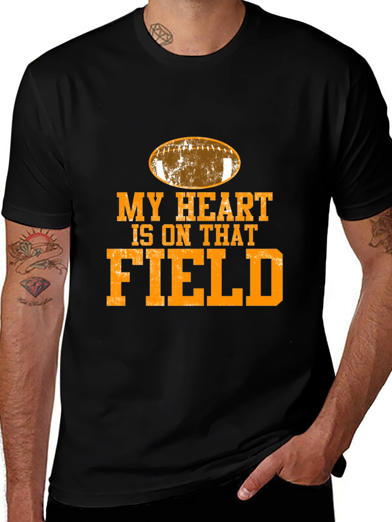 My Heart is On That Field Football T-Shirt