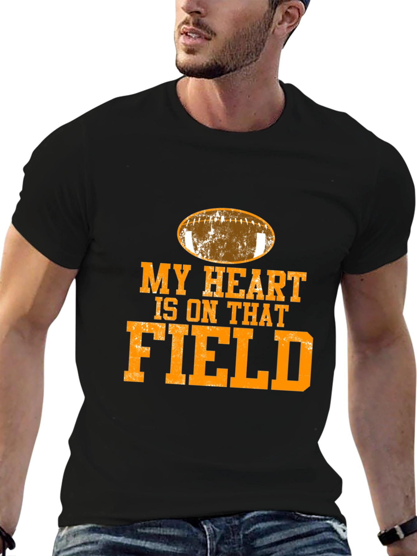 My Heart is On That Field Football T-Shirt