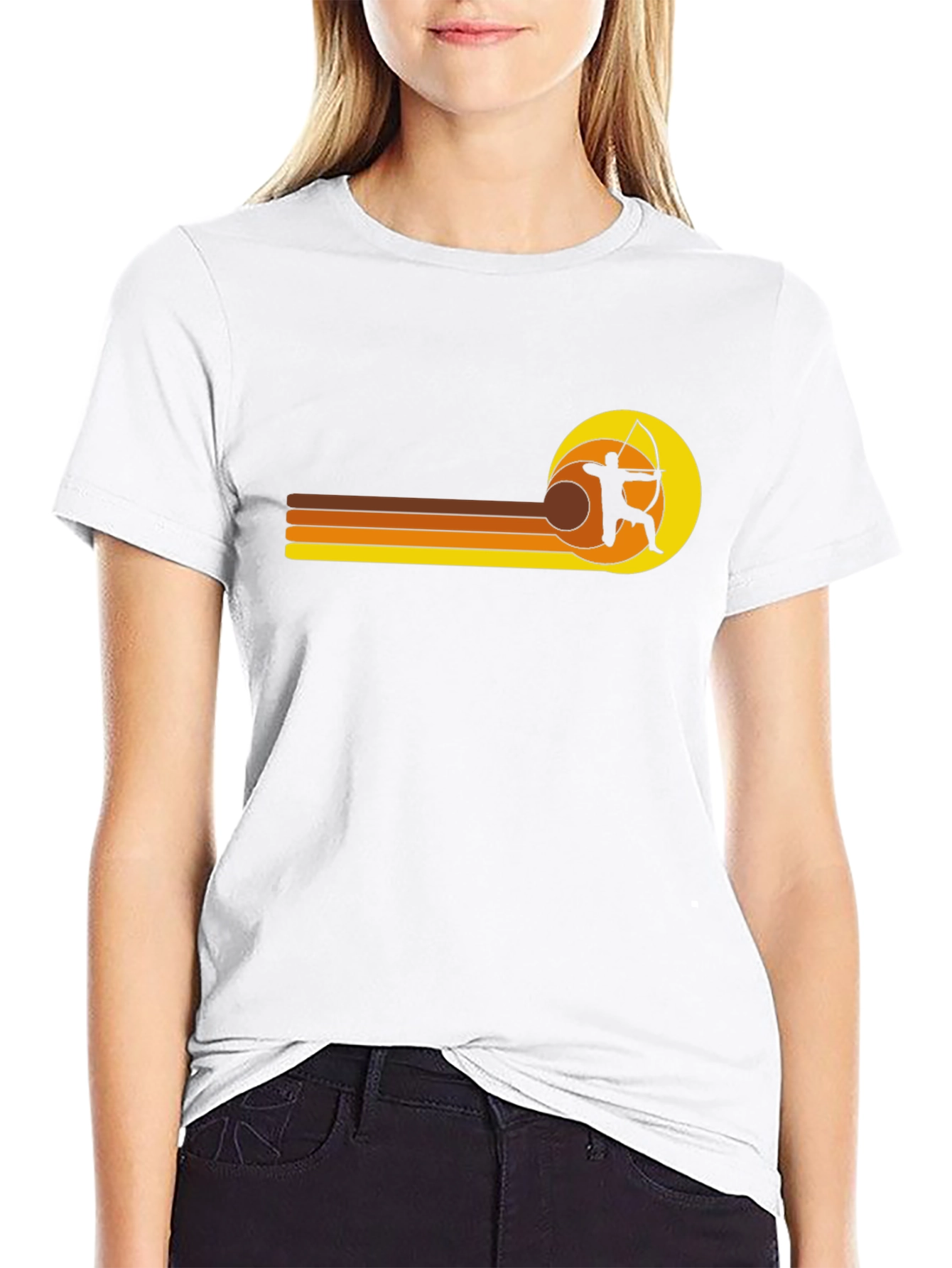 Retro Archer T-Shirt - Black