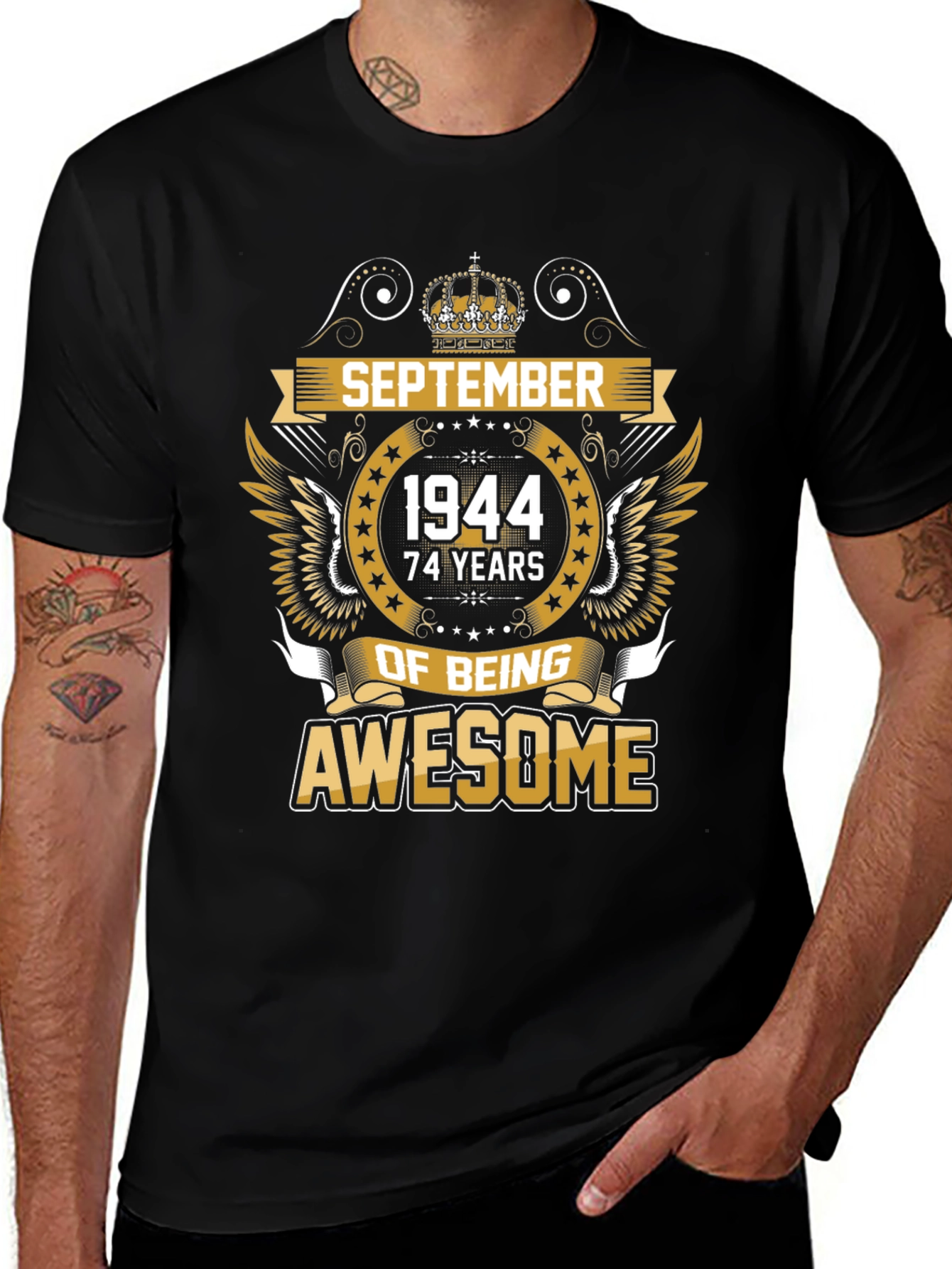 September 1944 - 74 Years of Being Awesome T-Shirt