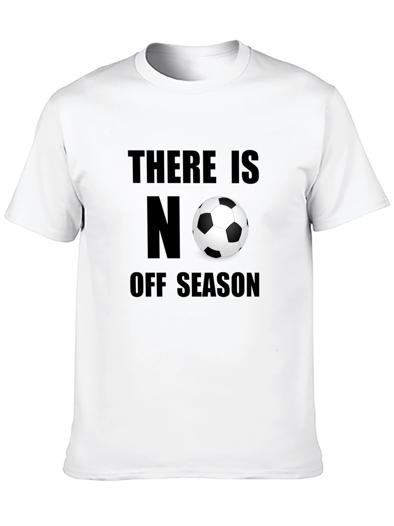 Soccer T-Shirt: No Off Season Black Tee
