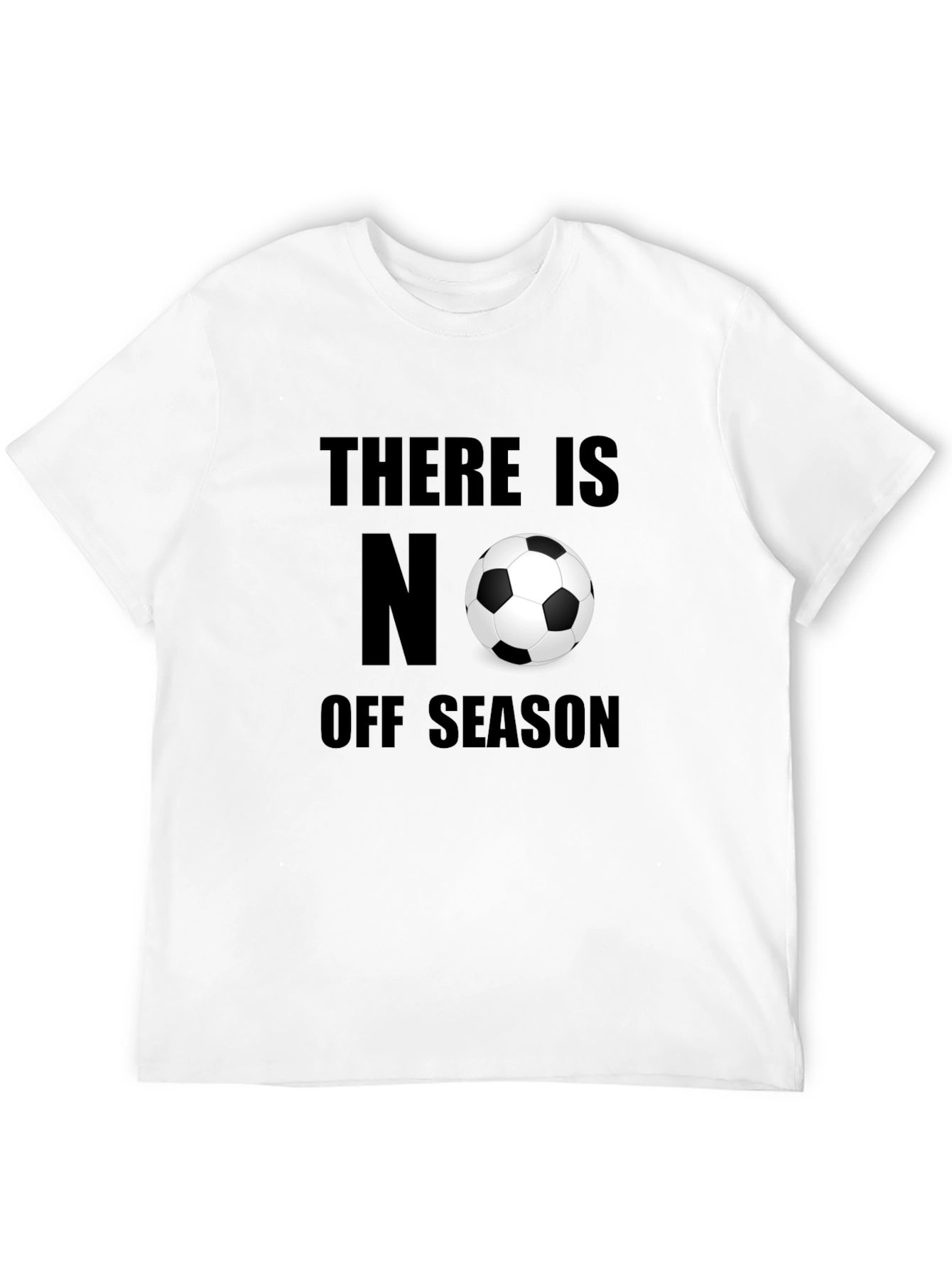 Soccer T-Shirt: No Off Season Black Tee