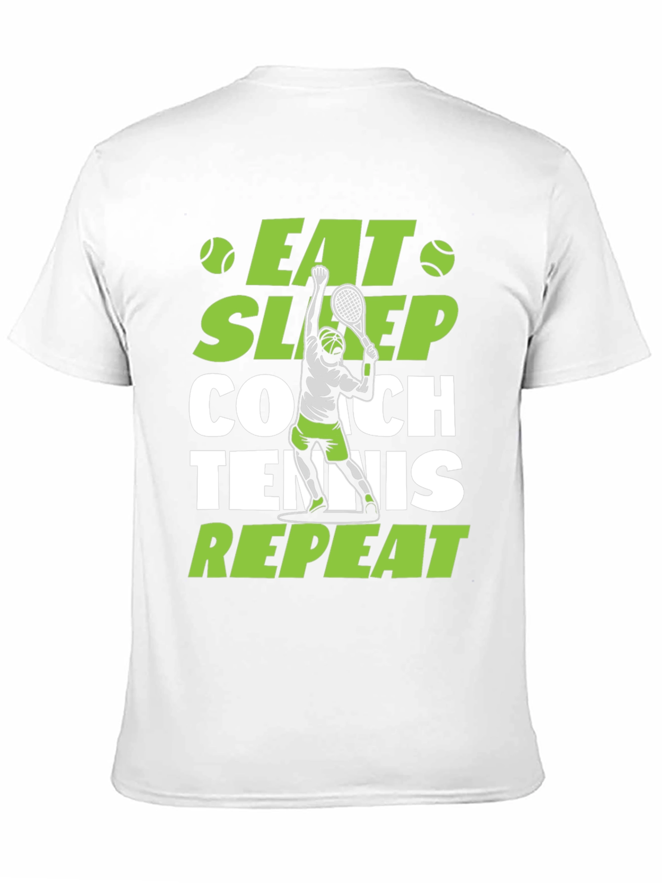 Eat Sleep Coach Tennis Repeat T-Shirt