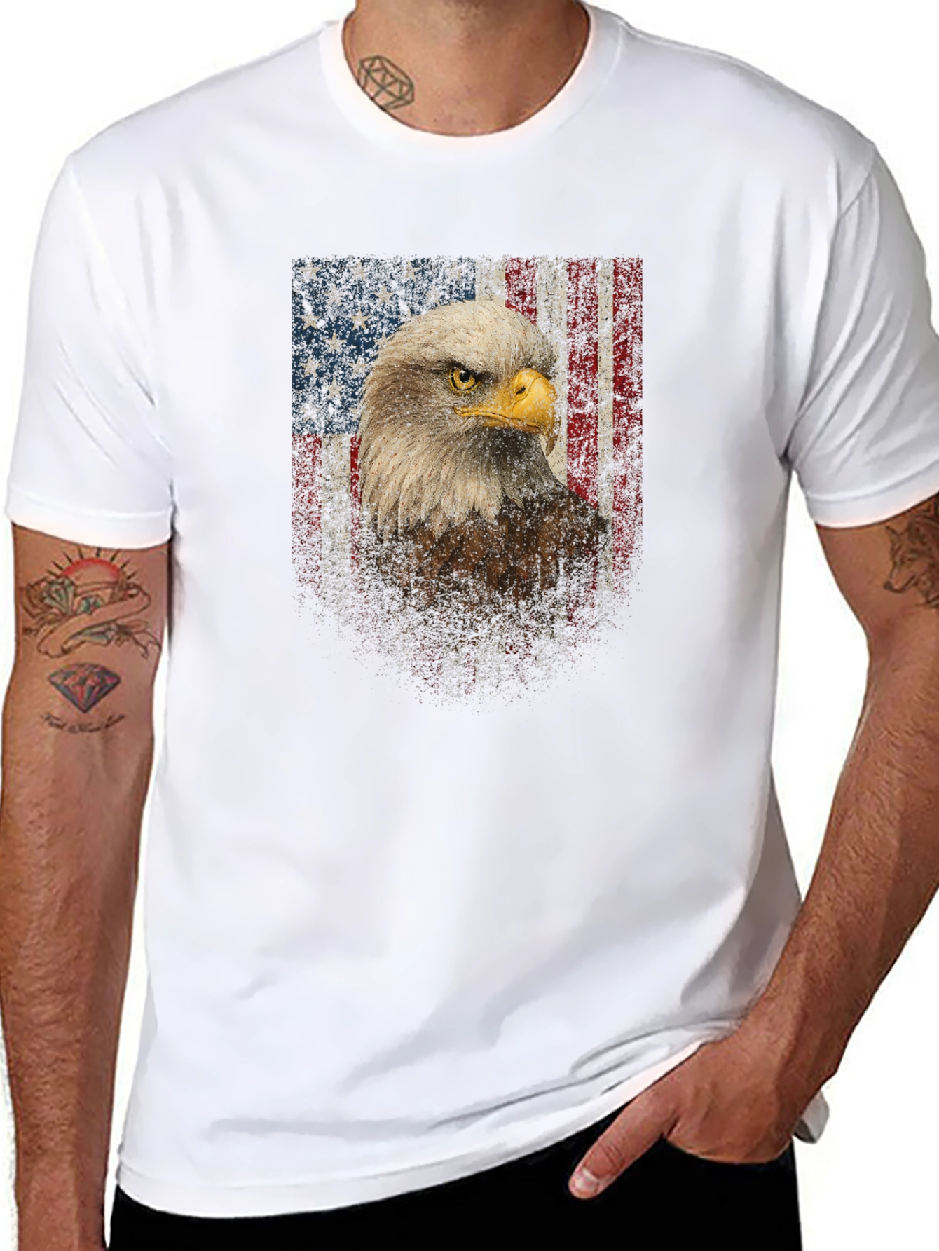 American Eagle Flag Graphic Tee