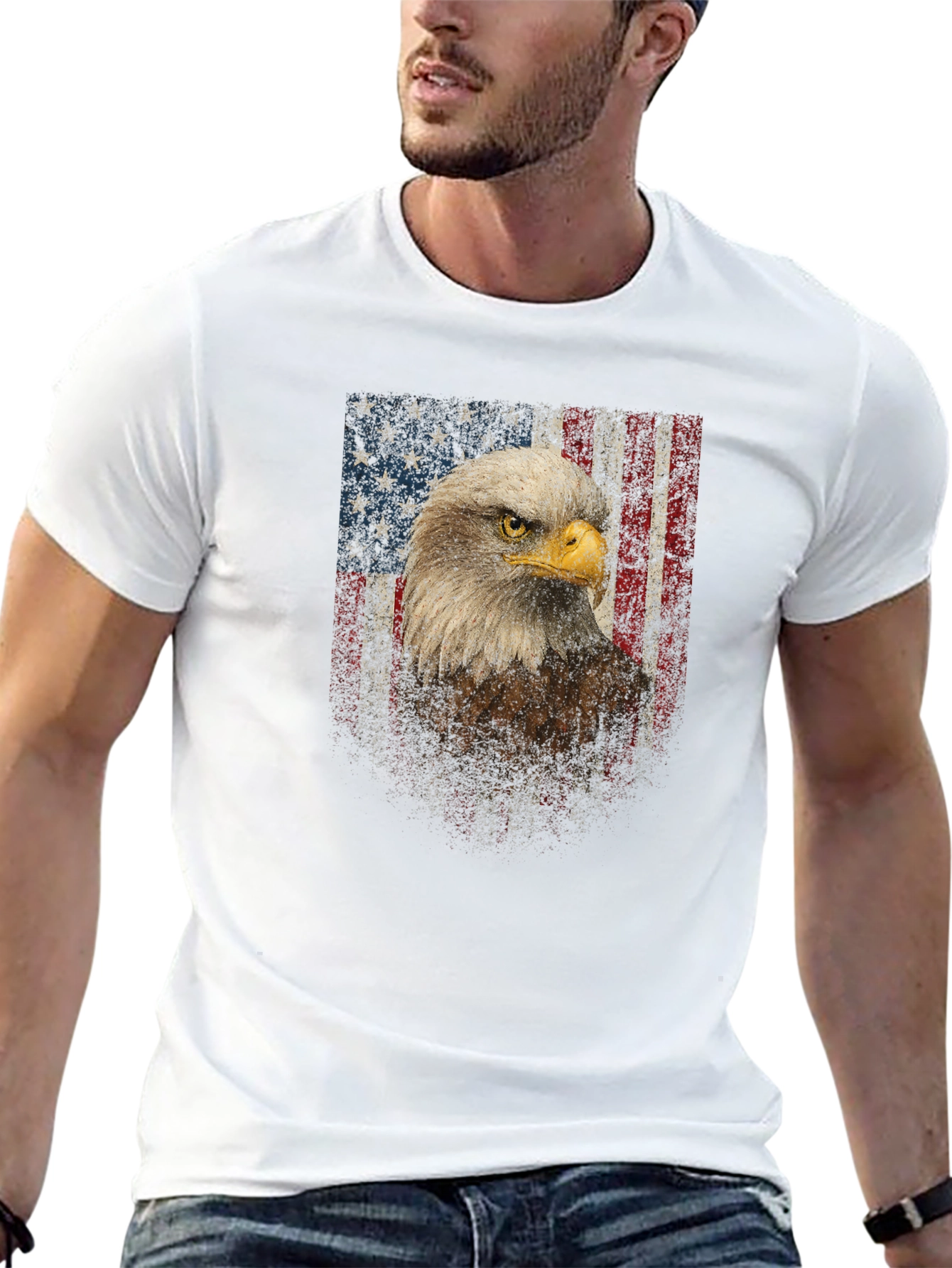 American Eagle Flag Graphic Tee