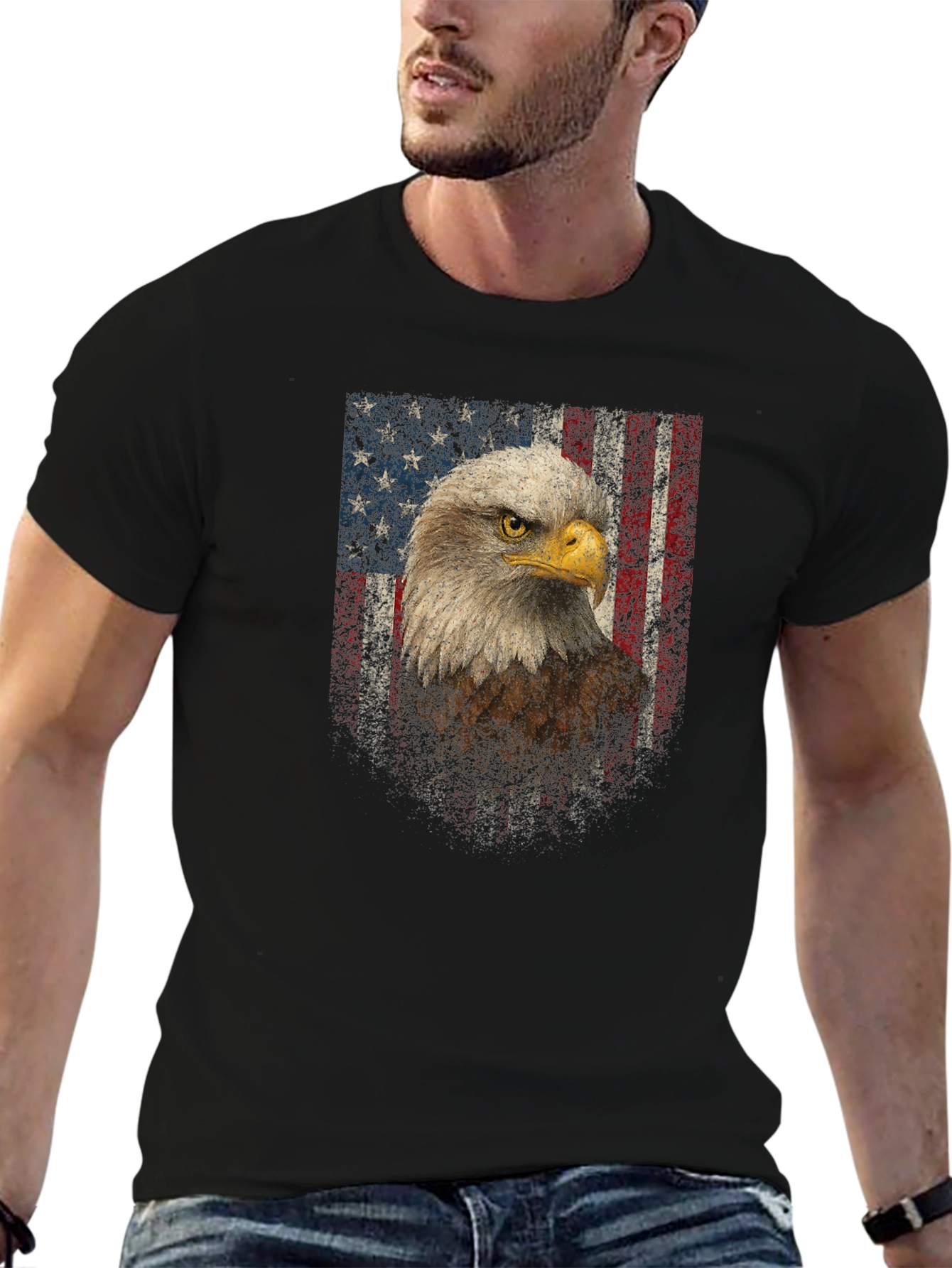 American Eagle Flag Graphic Tee