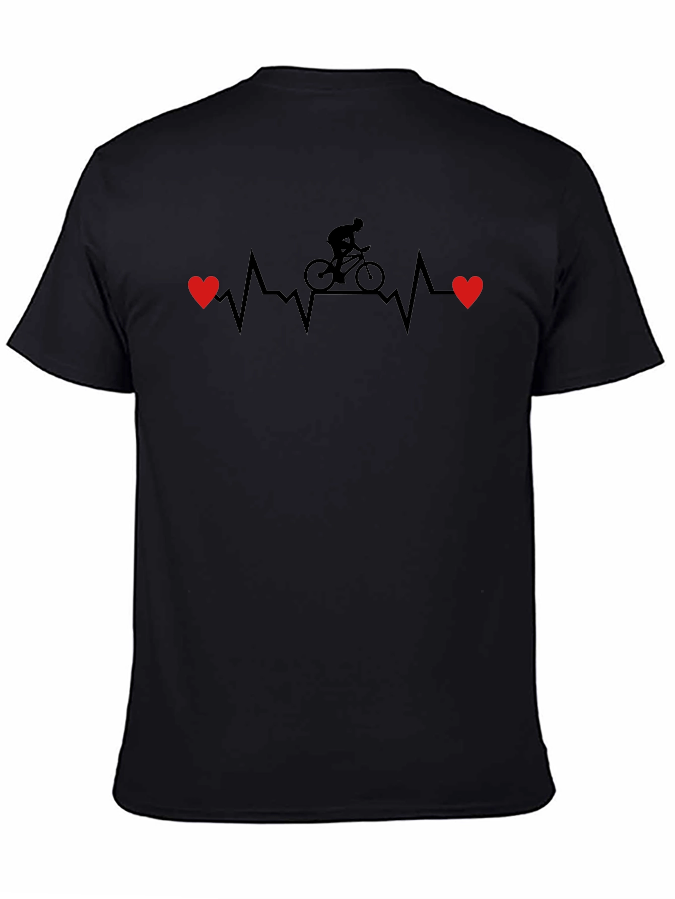 Cycling Heartbeat T-Shirt - Love to Ride!