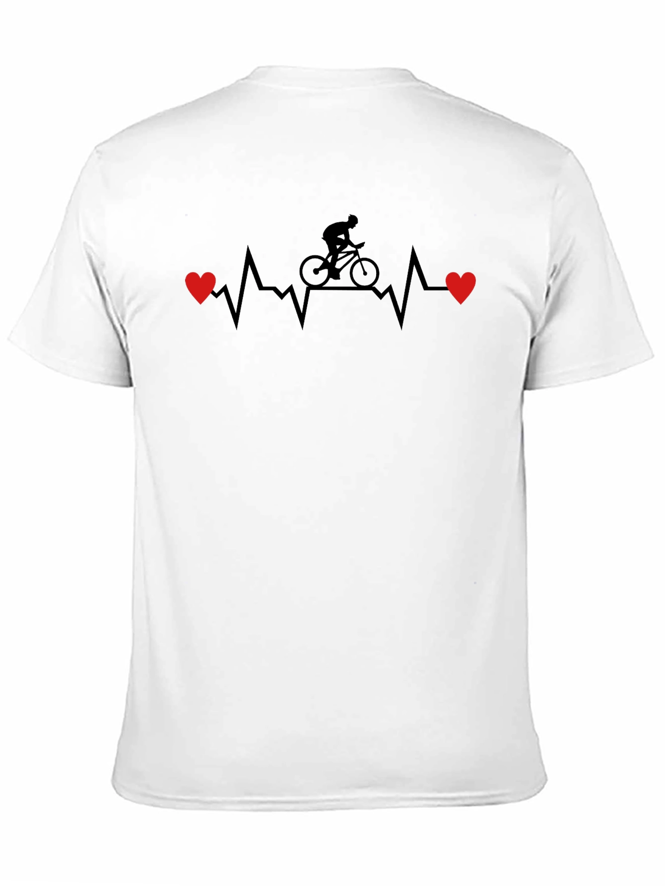 Cycling Heartbeat T-Shirt - Love to Ride!